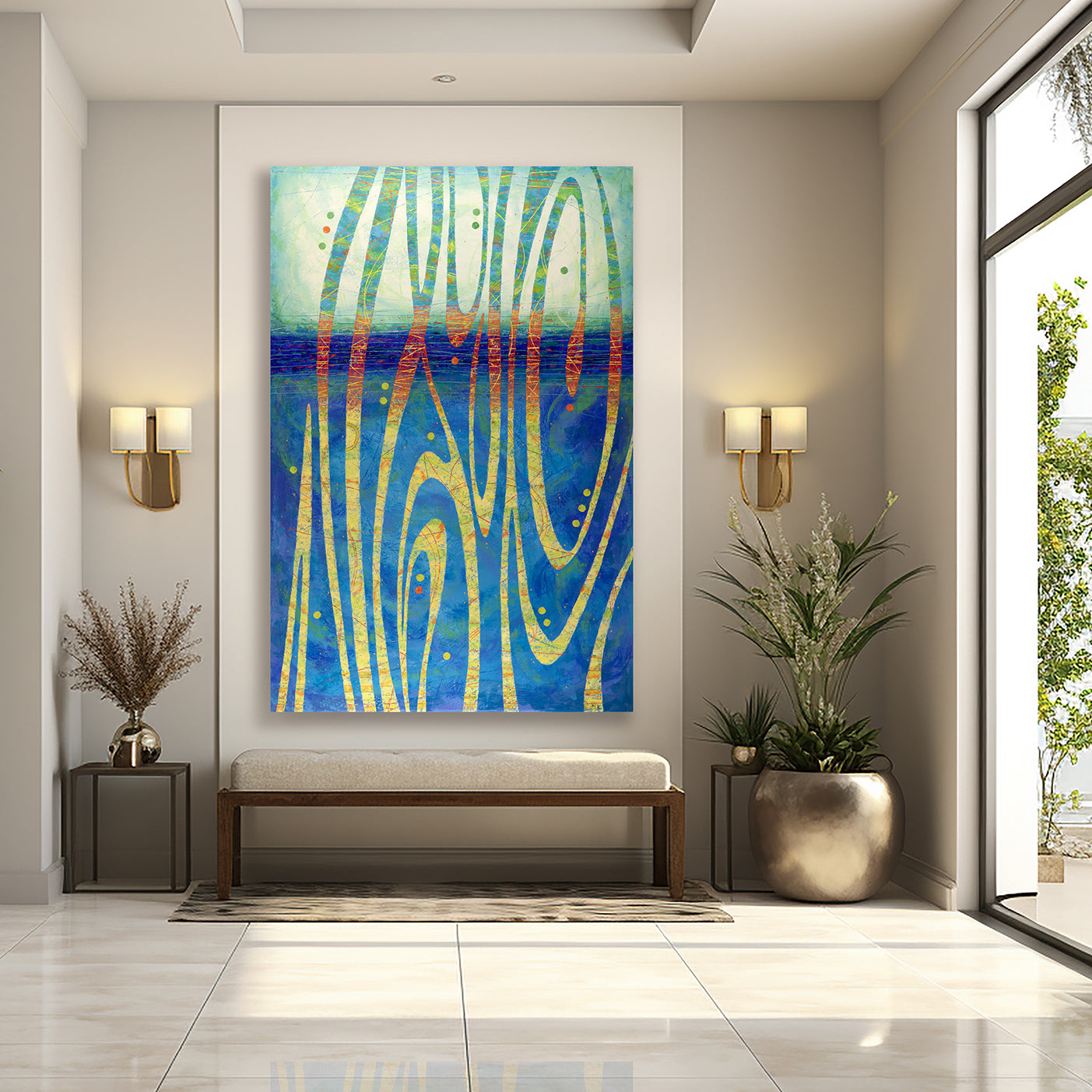 As The Tide Turns ~ 48"x72" ~ Original oil painting on panel