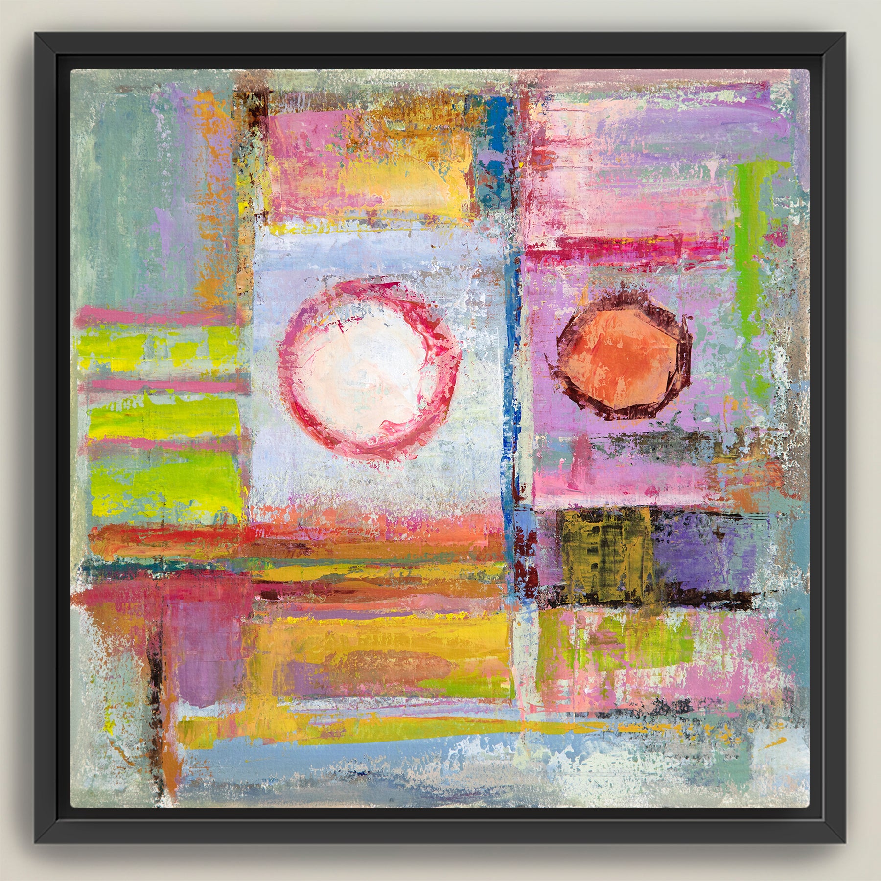 My Friend Next Door ~ Square Canvas Edition Print