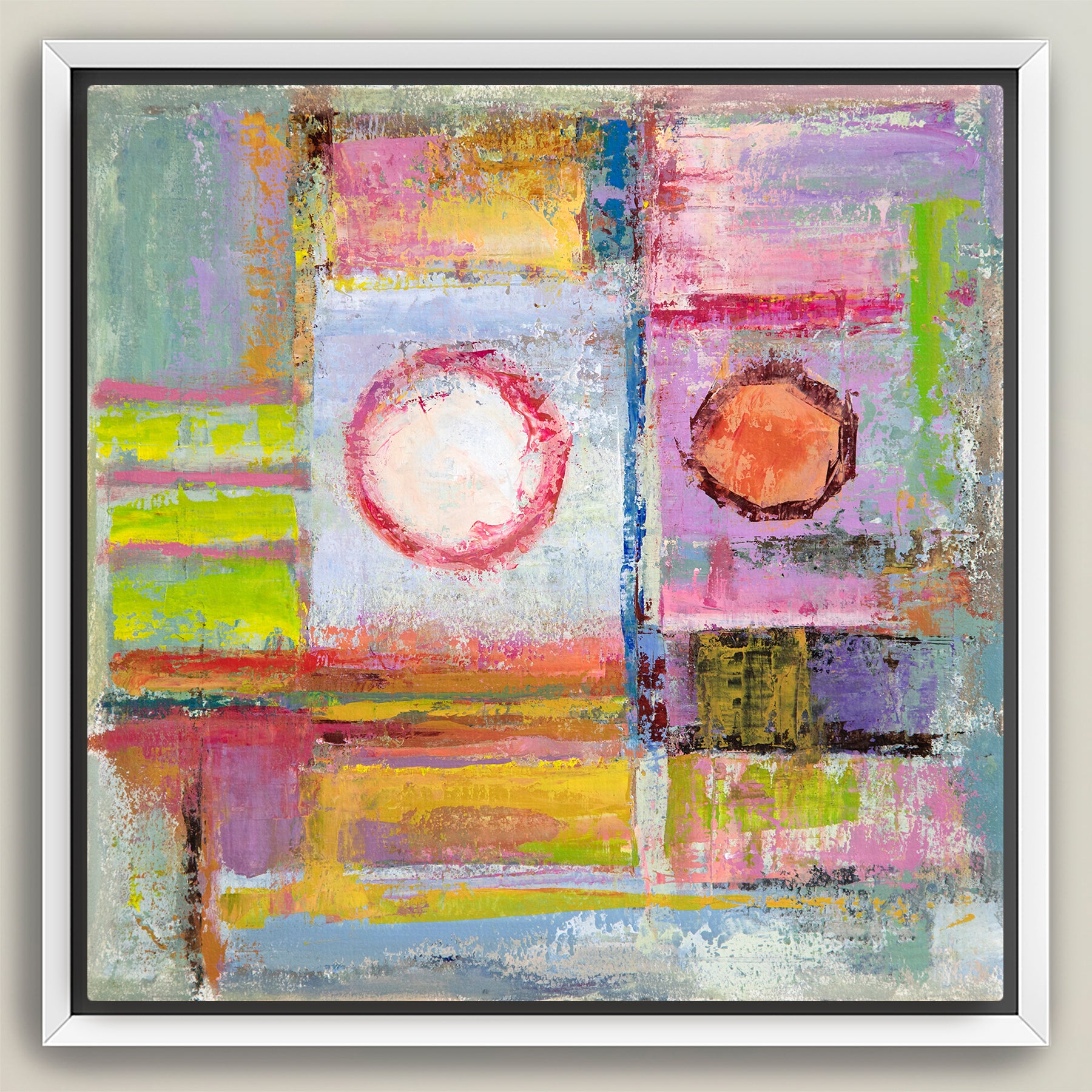 My Friend Next Door ~ Square Canvas Edition Print