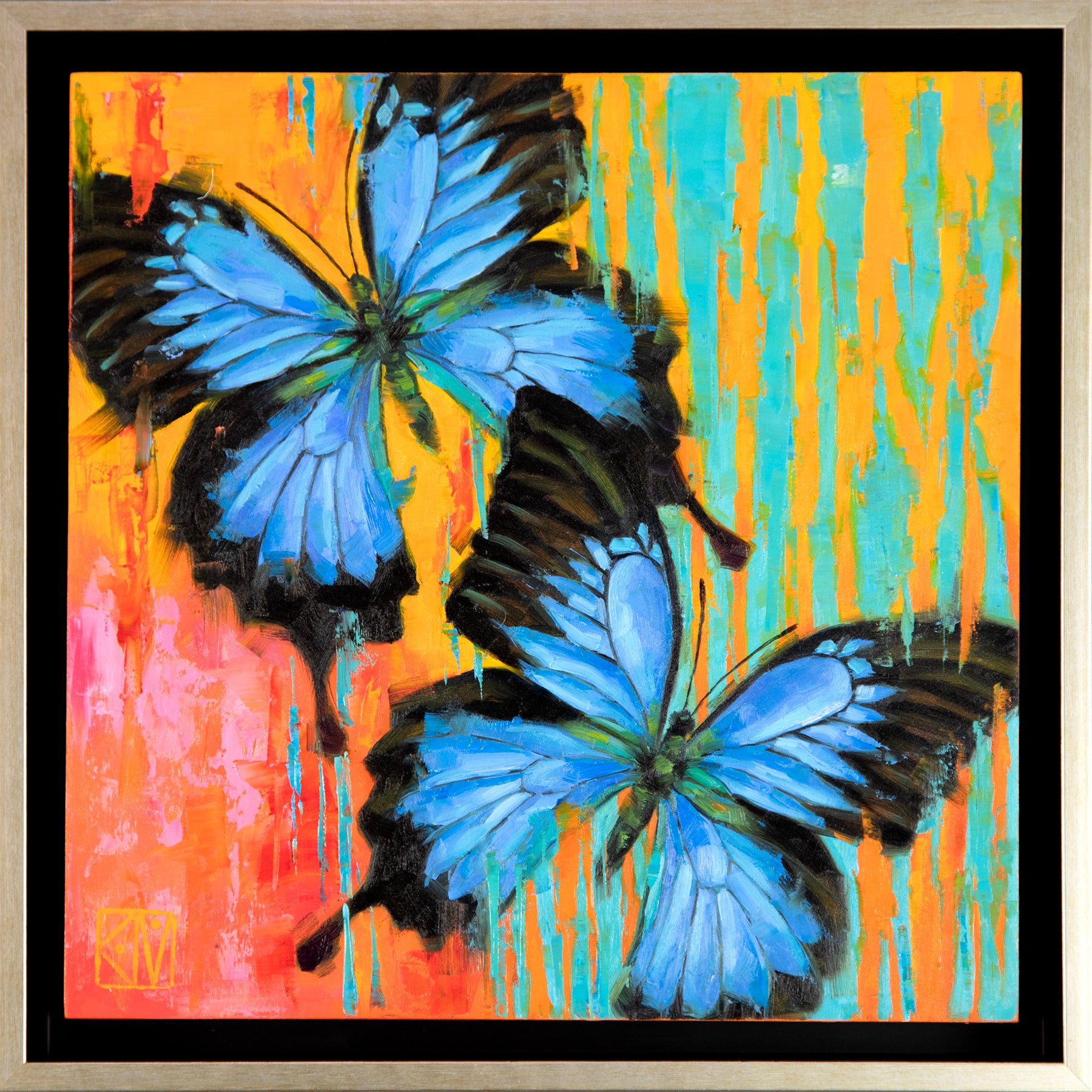 Mountain Blue Swallowtail ~ Original Oil Painting