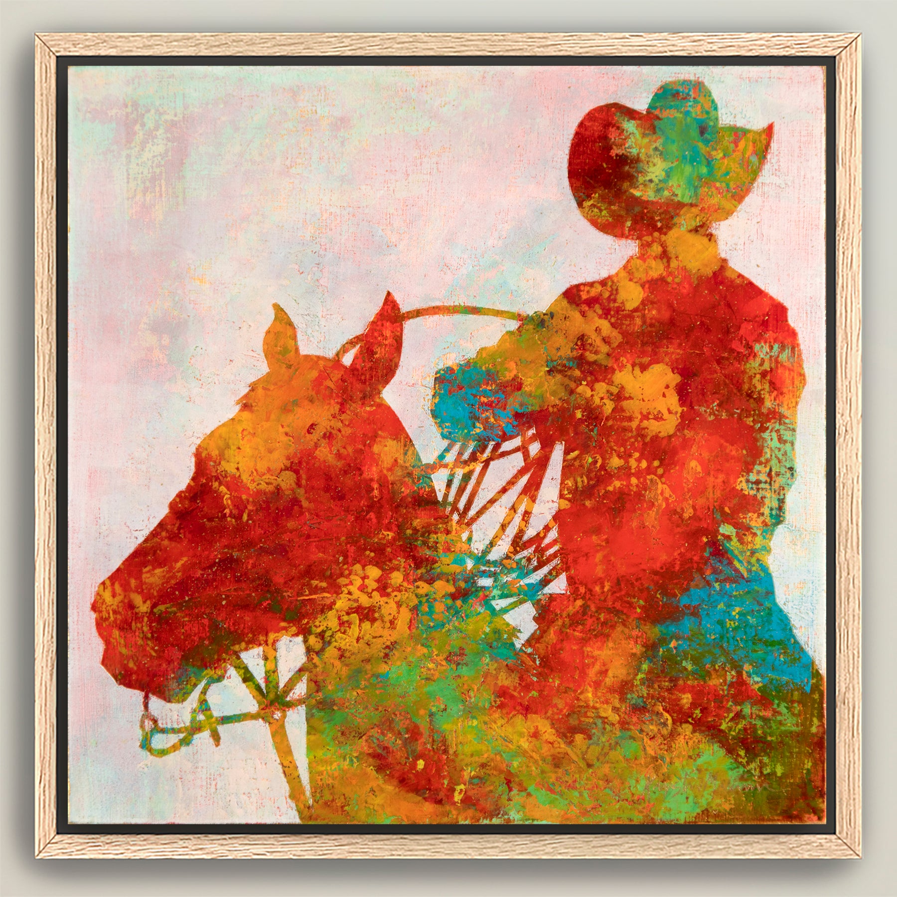 Gold Dust Cowboys ~ Square Canvas Edition Print Set