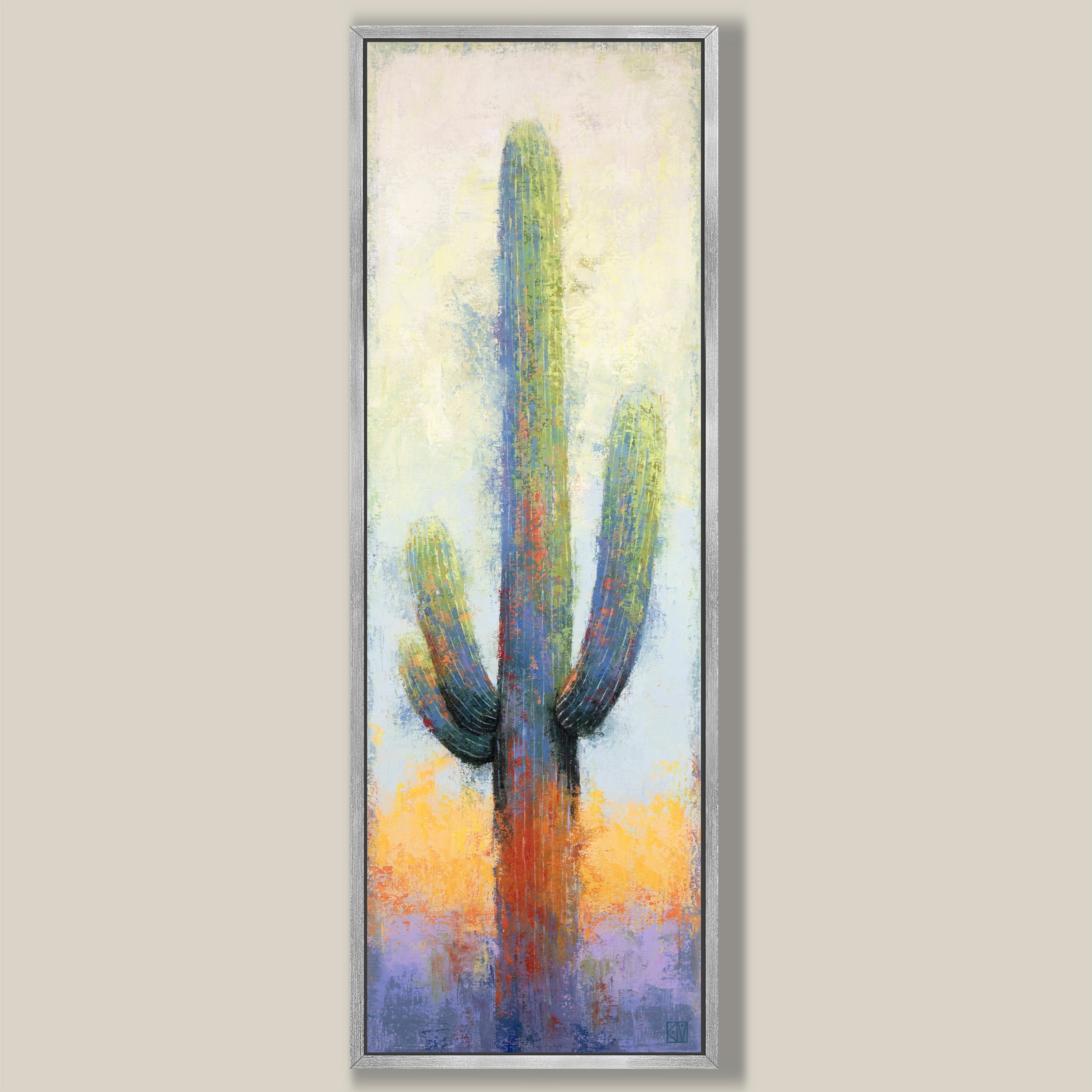 Saguaro Sentinel ~ Vertical Canvas Print Edition