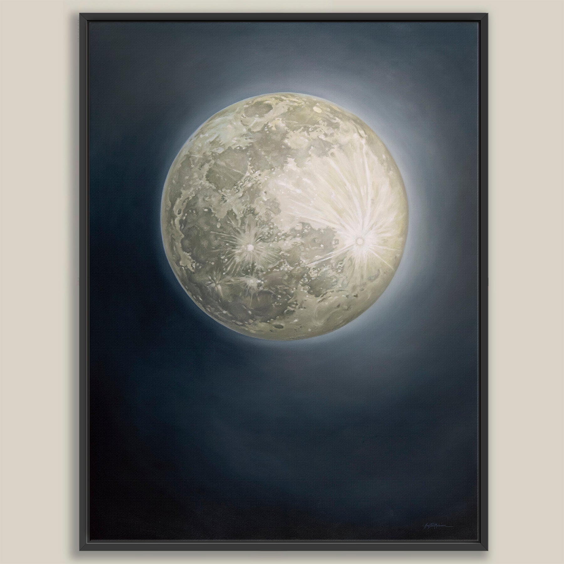 Snow Moon ~ Vertical Canvas Edition Print
