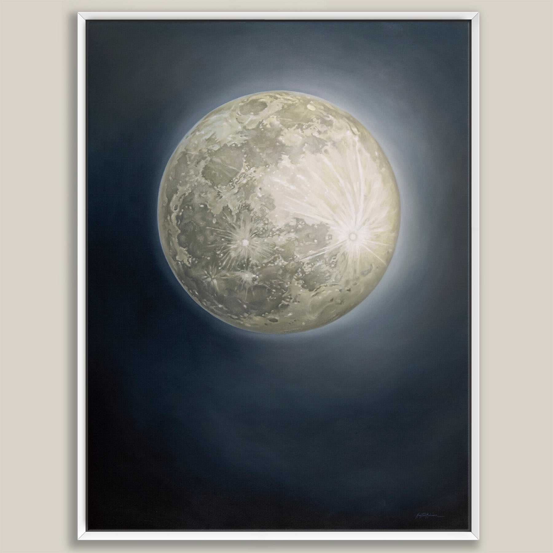 Snow Moon ~ Vertical Canvas Edition Print