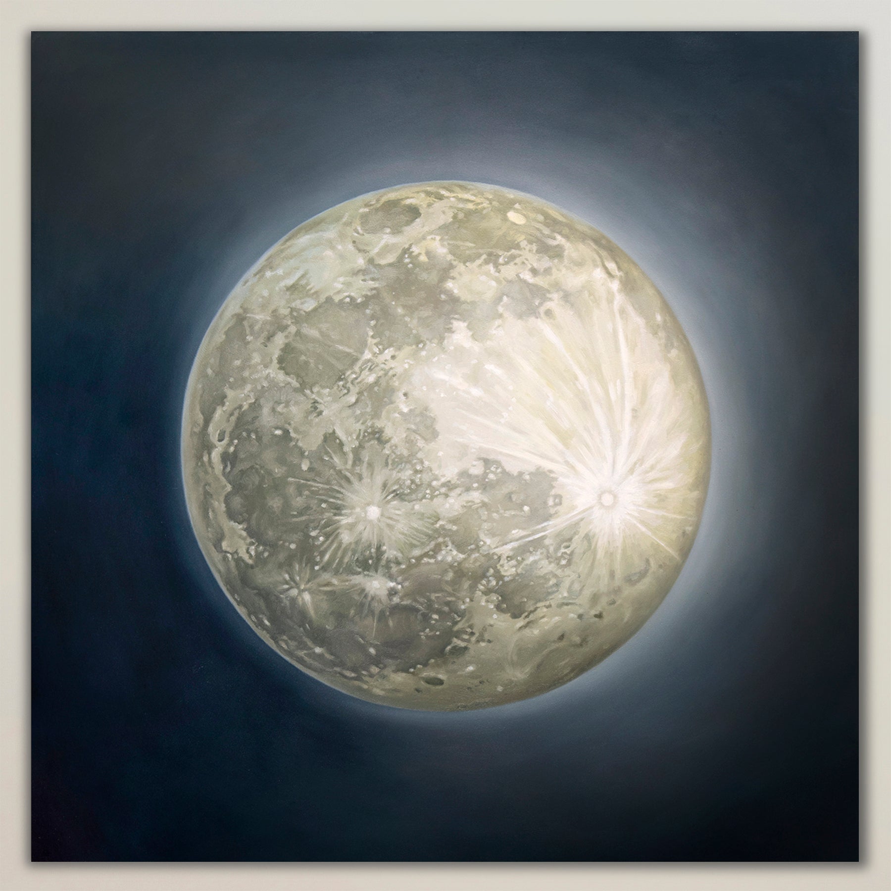 Snow Moon ~ Square Canvas Edition Print