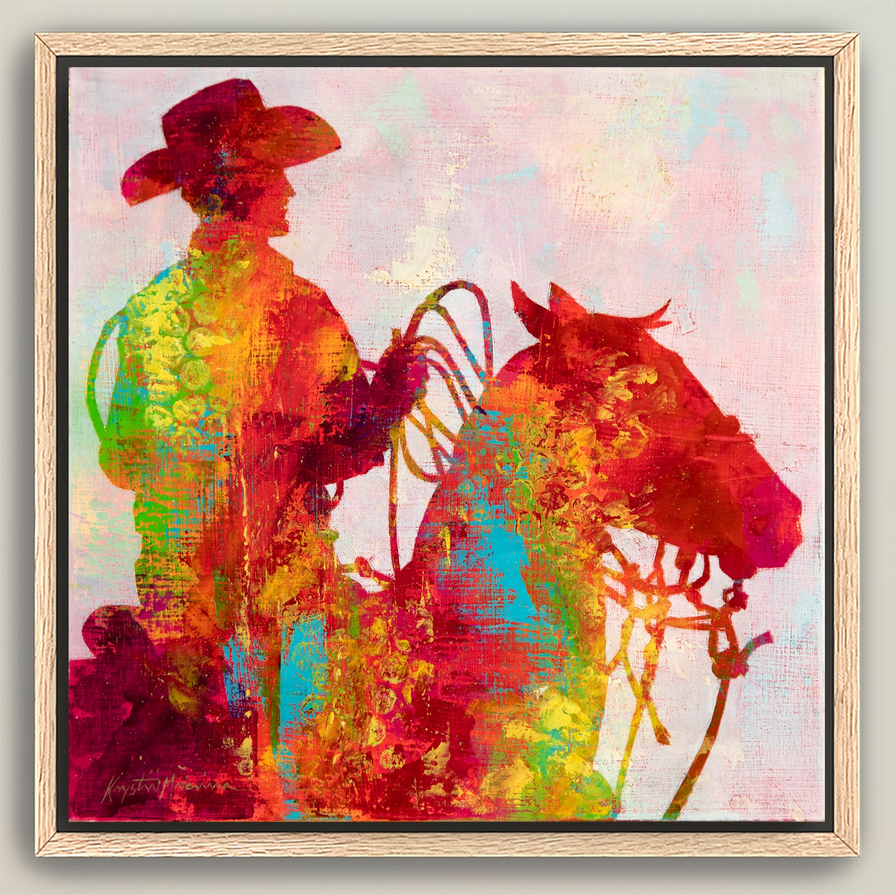 Gold Dust Cowboys ~ Square Canvas Edition Print Set