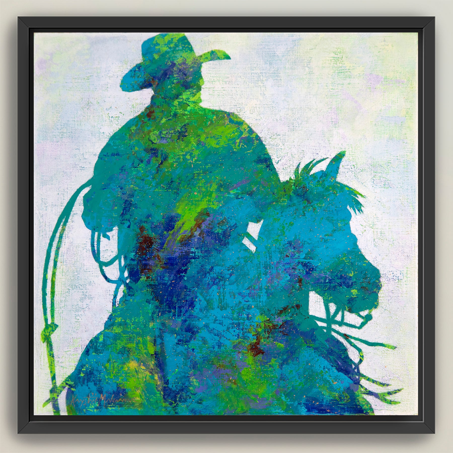 Gold Dust Cowboys ~ Square Canvas Edition Print Set