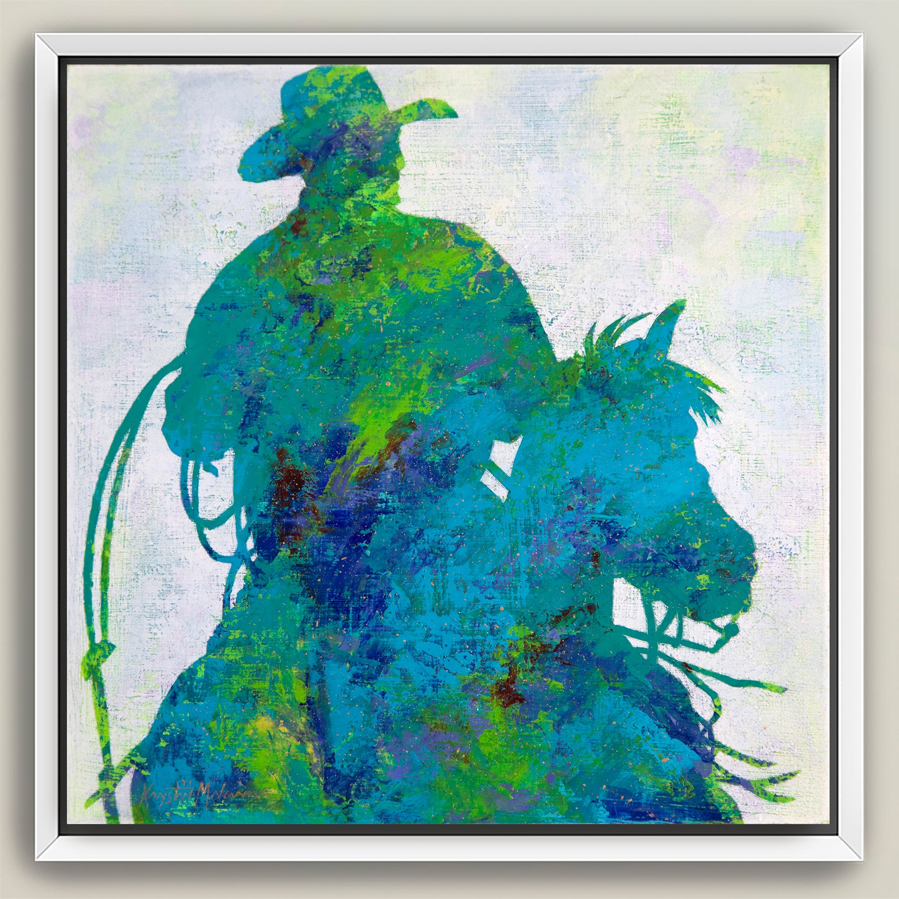 Gold Dust Cowboys ~ Square Canvas Edition Print Set