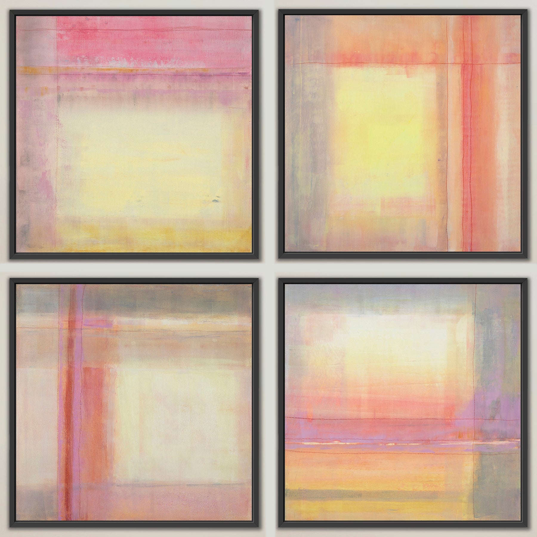 When We Meet ~ Canvas Edition Print Set of 4