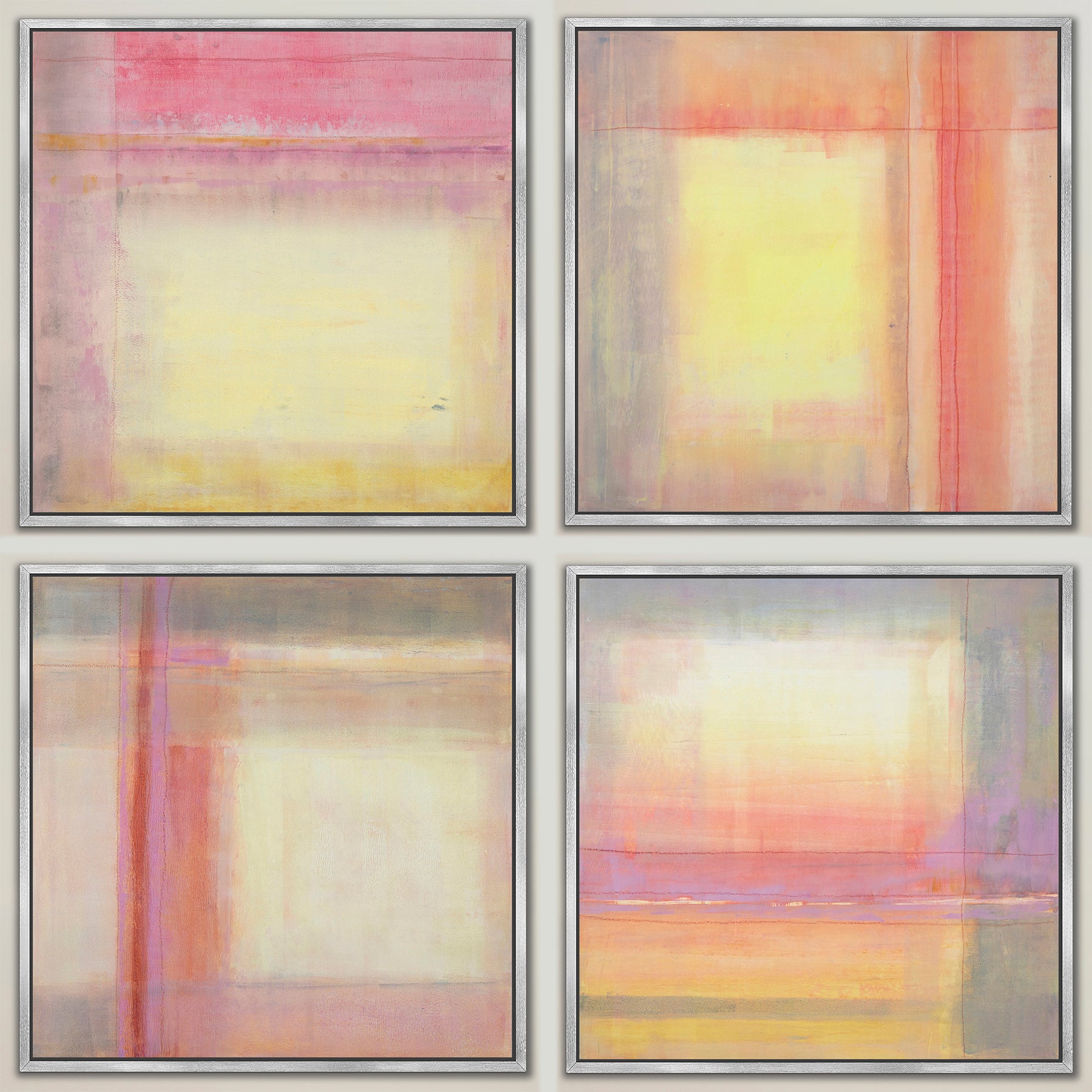 When We Meet ~ Canvas Edition Print Set of 4