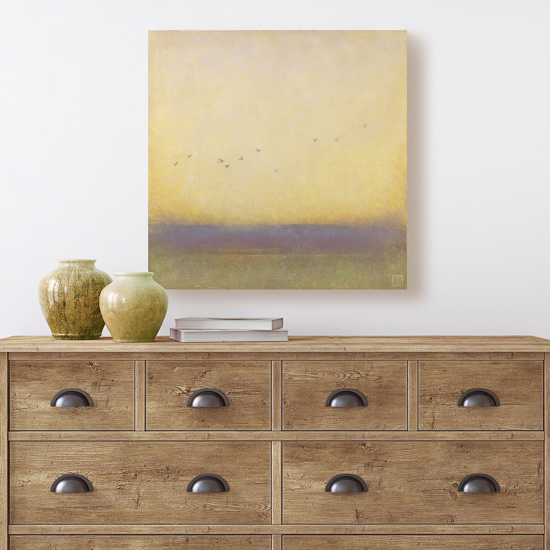 Above ~ 24"x24" ~ Original oil painting on panel