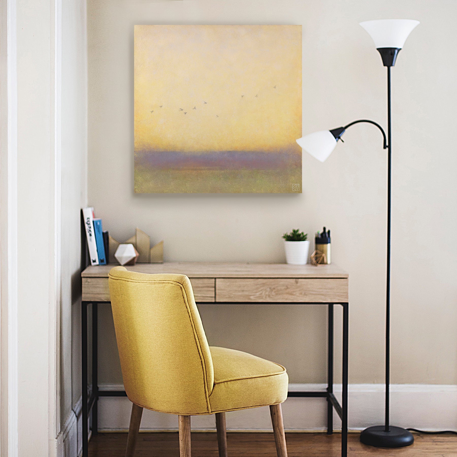 Above ~ 24"x24" ~ Original oil painting on panel