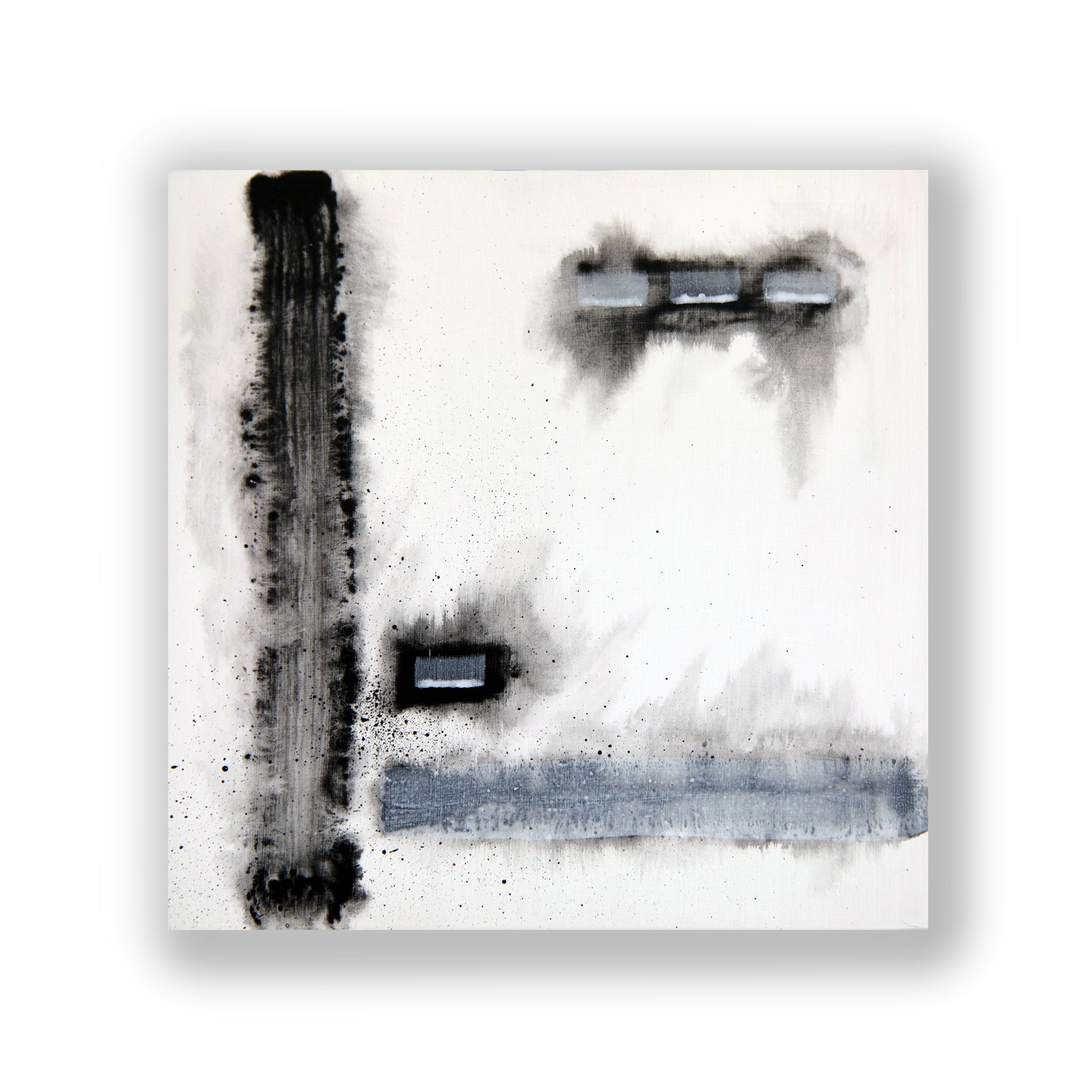 Earth Energy Study 1 ~ 8"x8" ~ Original painting on panel