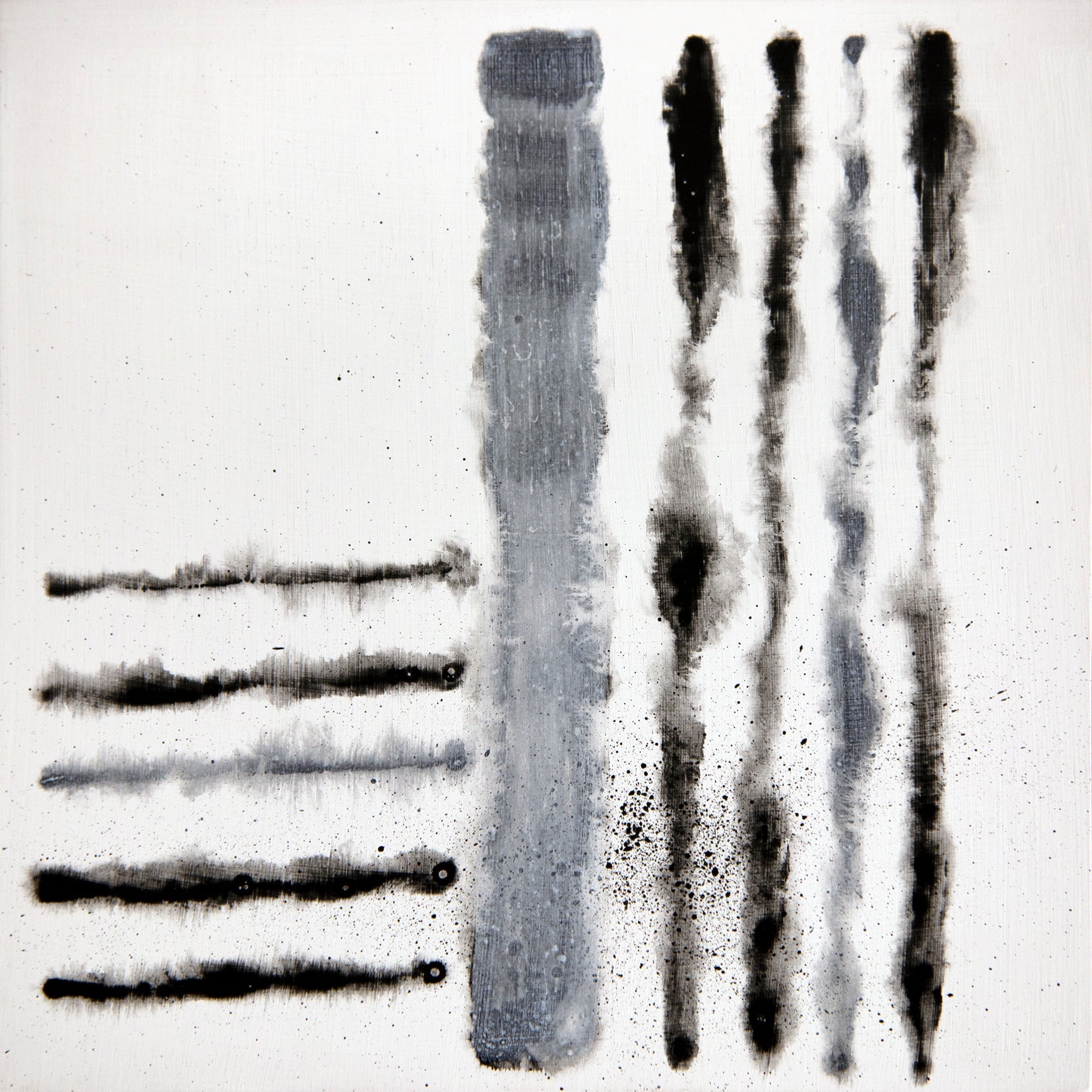 Earth Energy Study 2 ~ 8"x8" ~ Original painting on panel