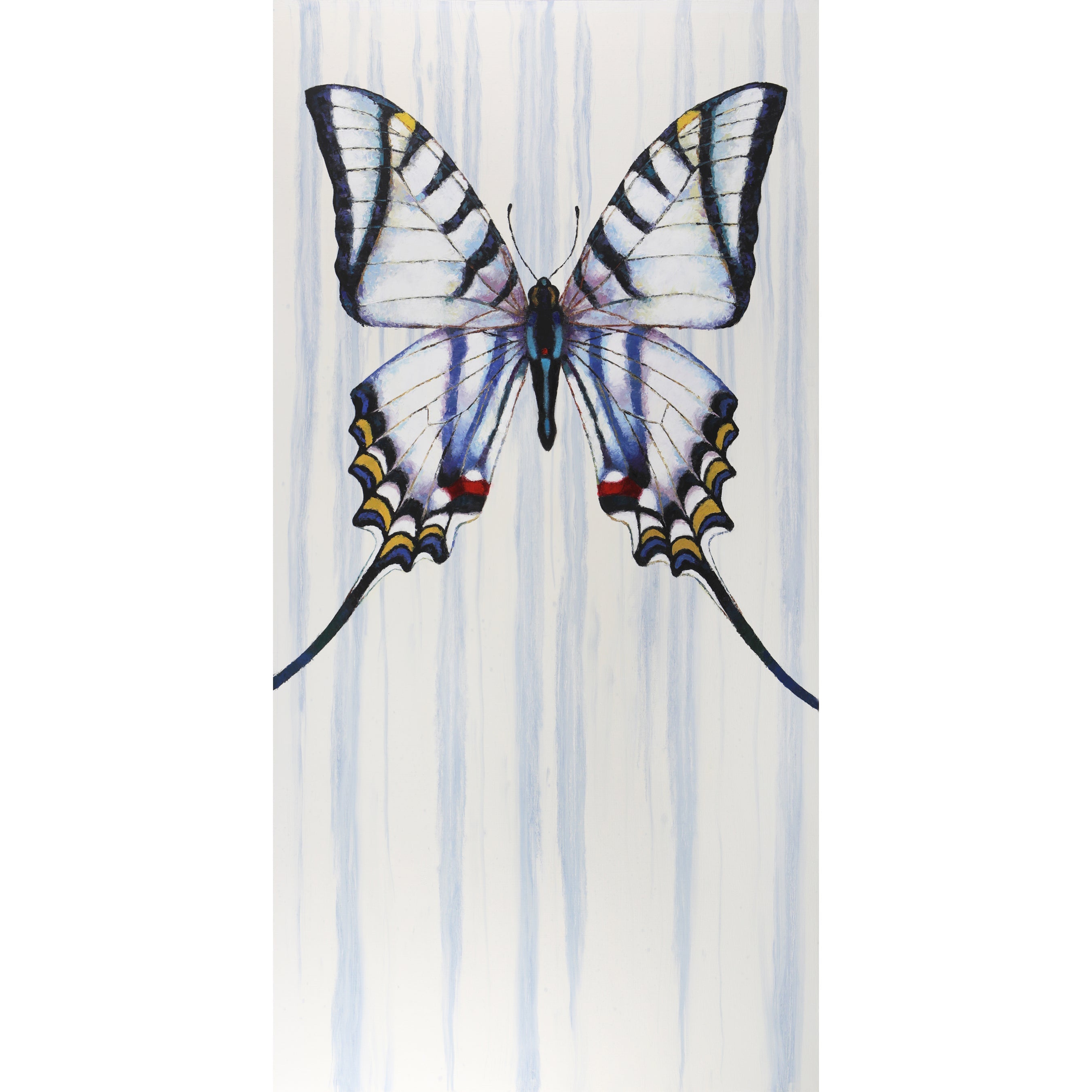 Butterfly Triptych ~ 48"x76" ~ Original oil painting on 3 panels