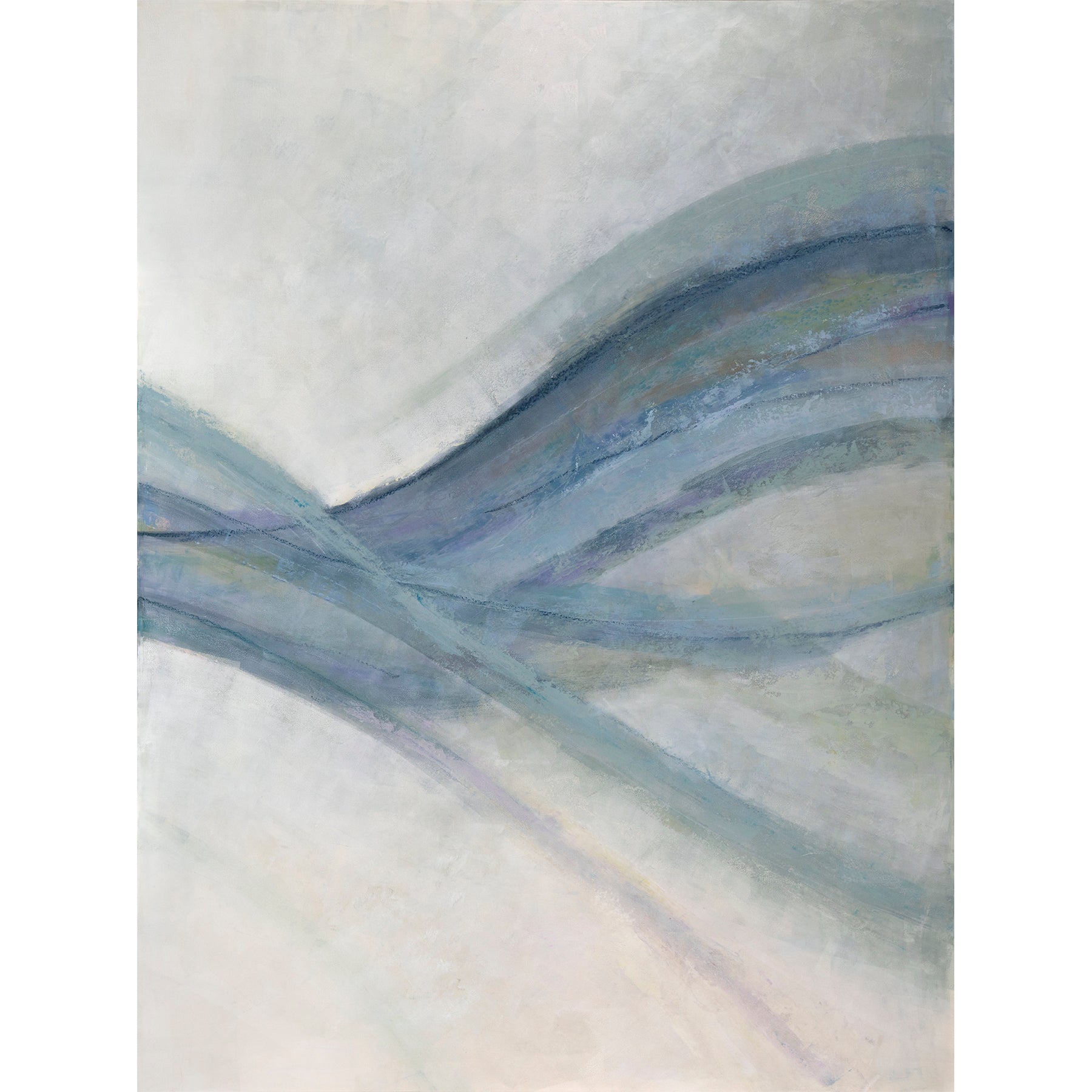 Flowing ~ 40"x94" Triptych ~ Original oil painting on 3 panels