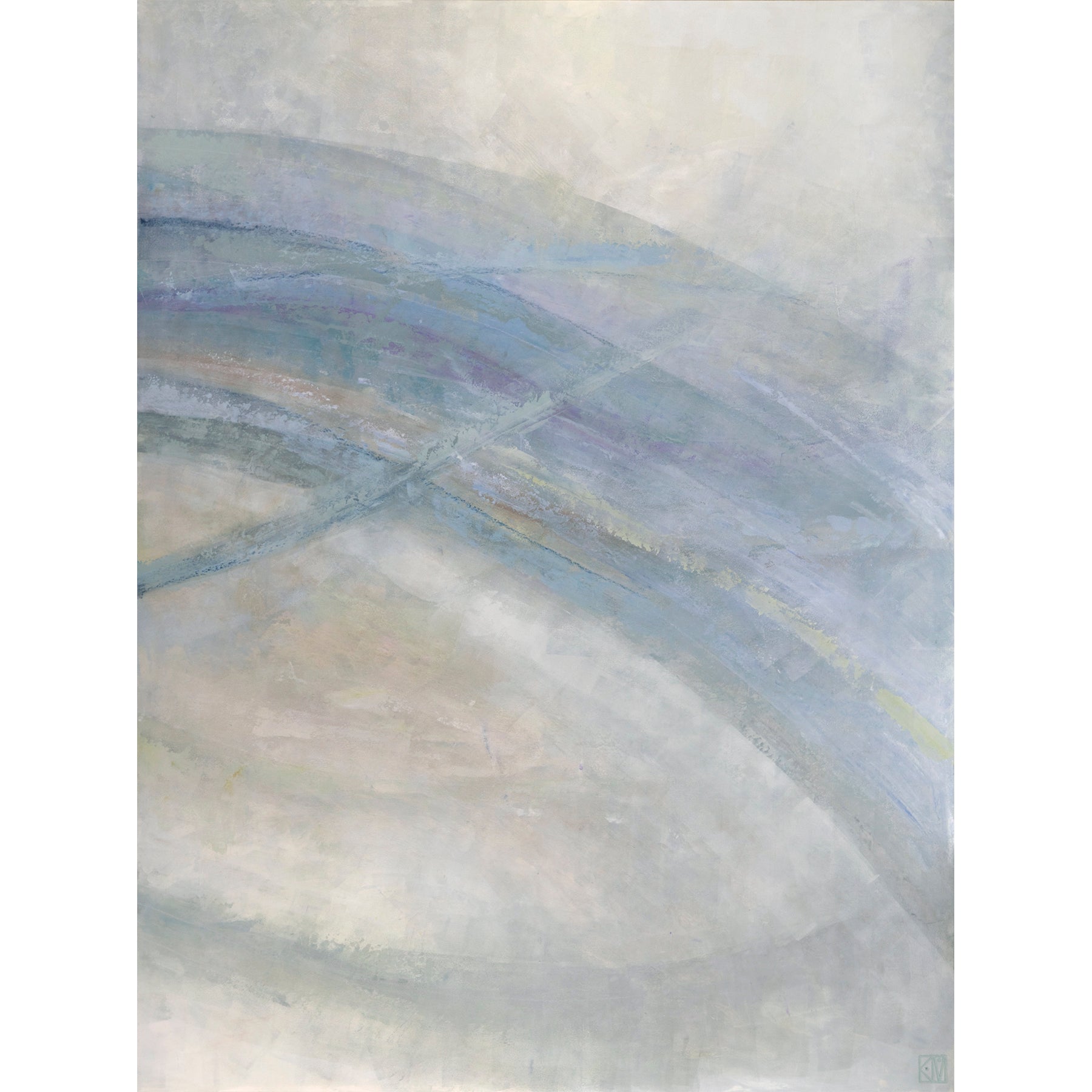 Flowing ~ 40"x94" Triptych ~ Original oil painting on 3 panels