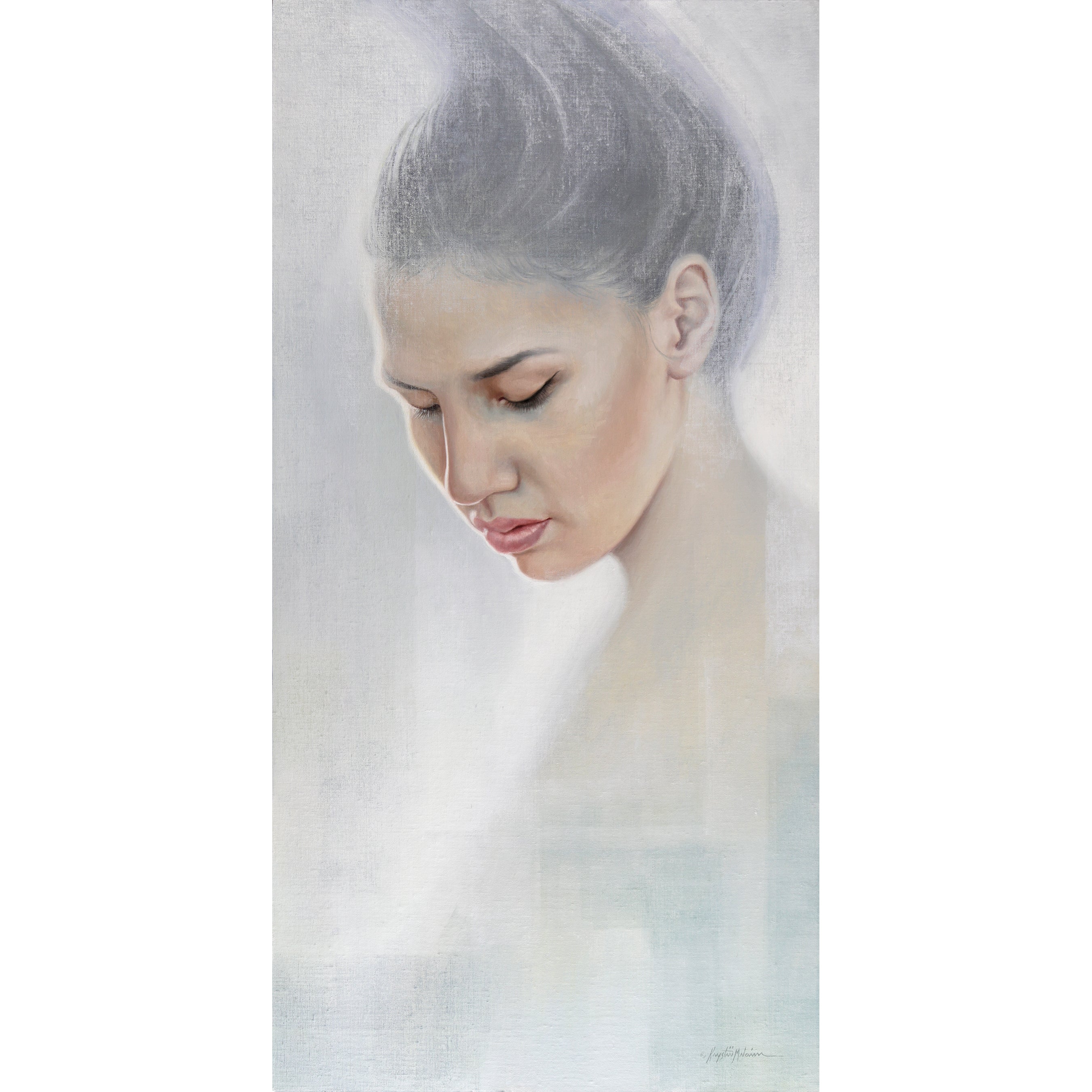 Imagine ~ 48"x24" ~ Original oil portrait on linen