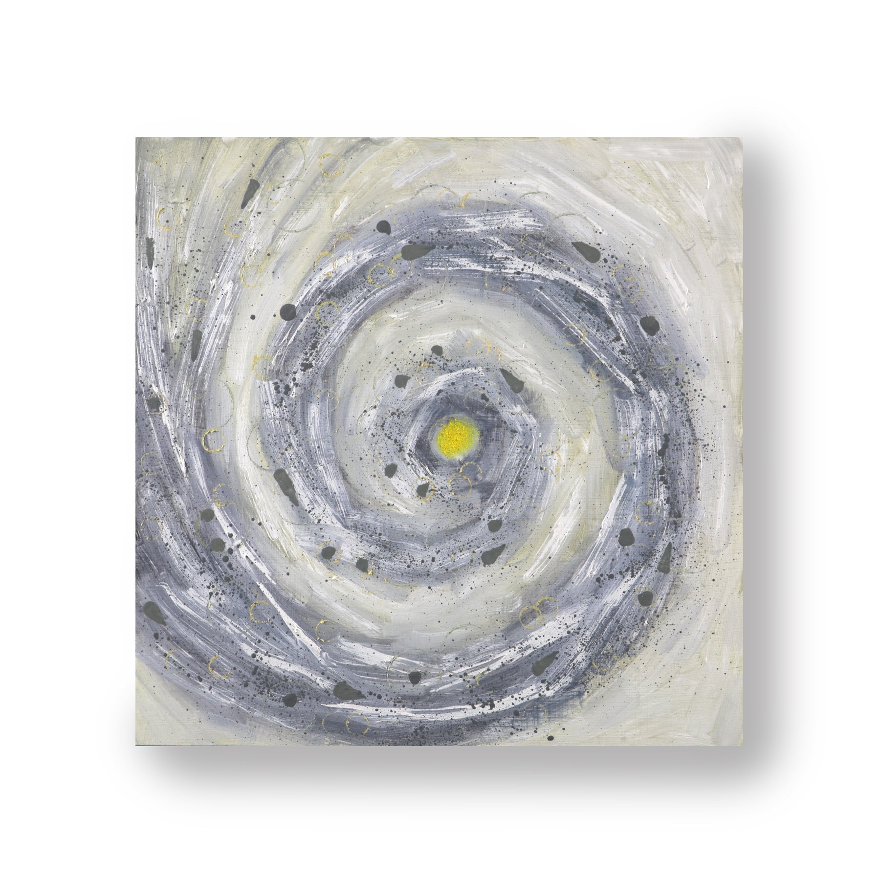 Lemon Vortex ~ 12"x12" ~ Original oil painting on panel