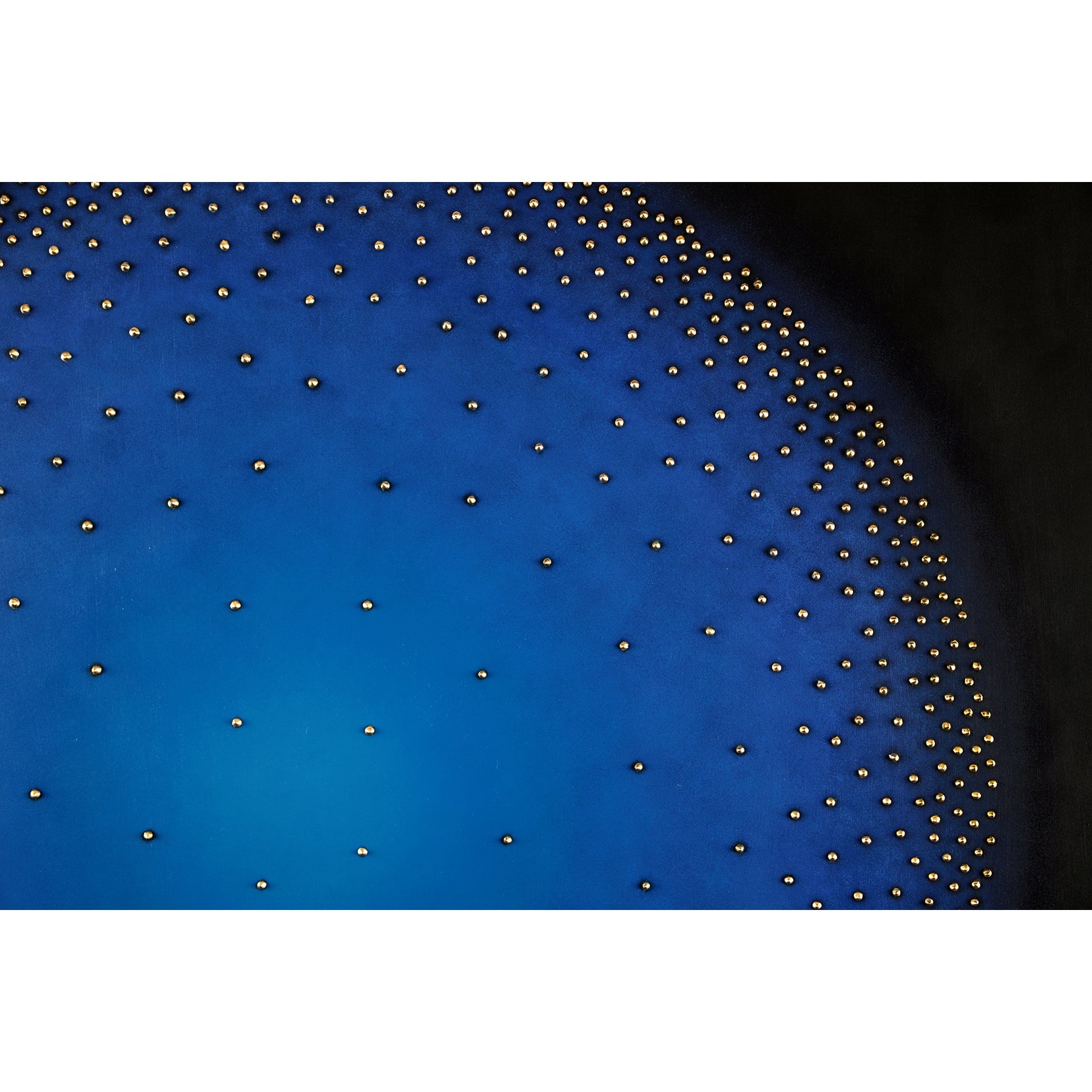 Blue Planet ~ 36"x36" ~ Original painting on panel with raised gold dots