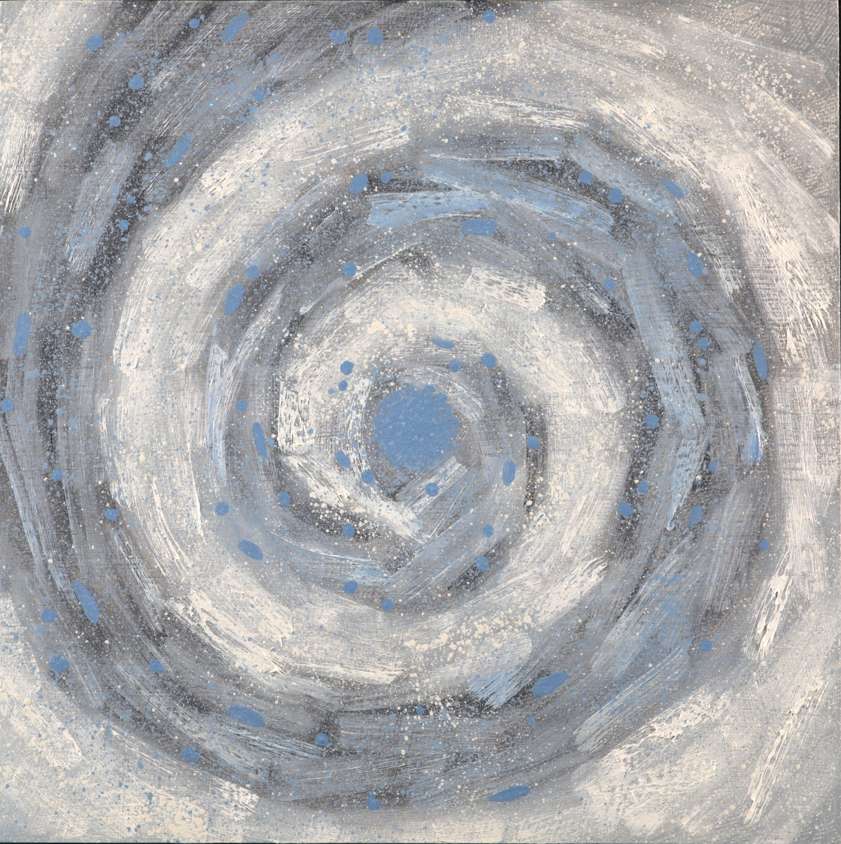 Blue Vortex ~ 12"x12" ~ Original oil painting on panel