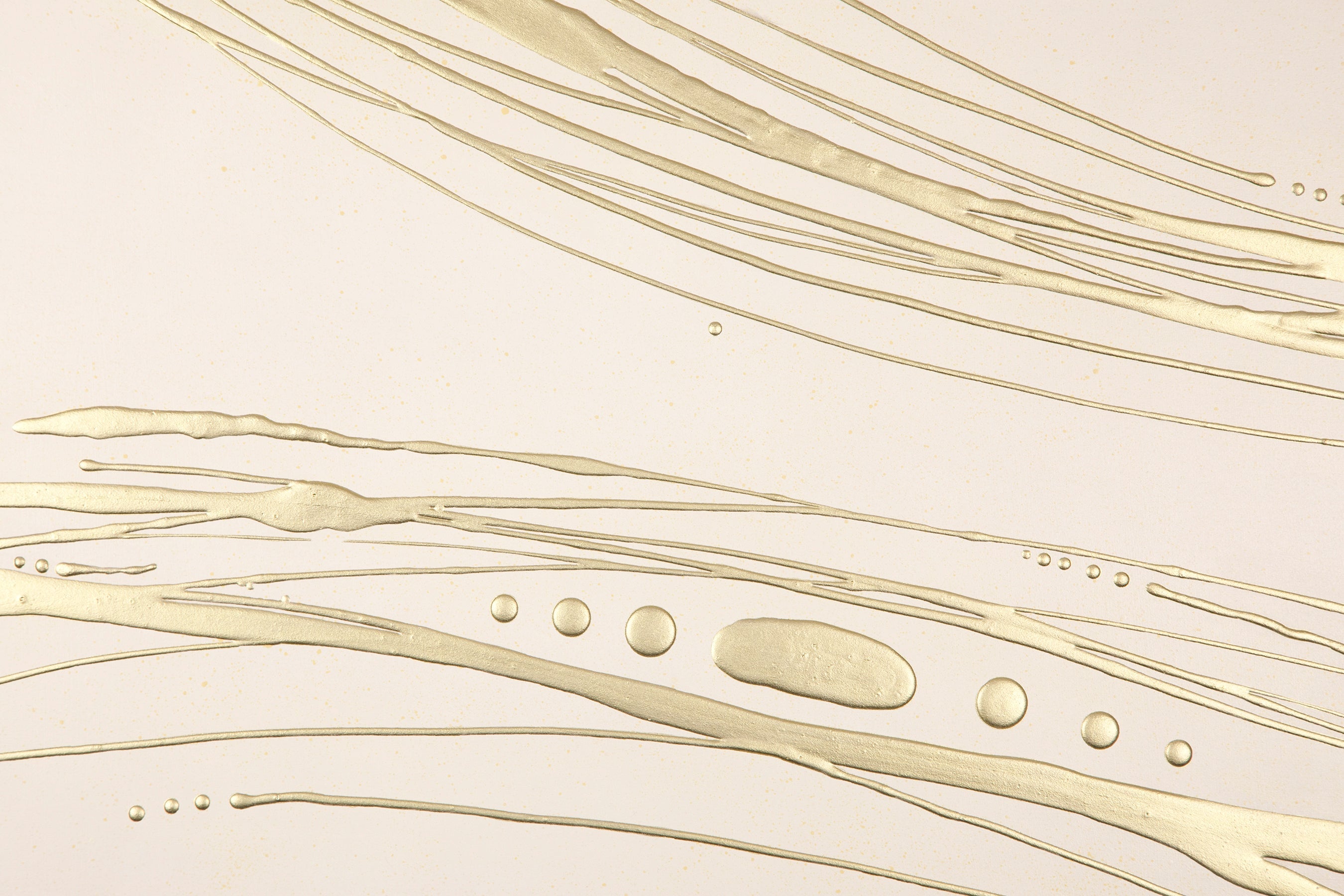 Spindrift ~ 24"x48" ~ Original painting with raised gold lines on panel