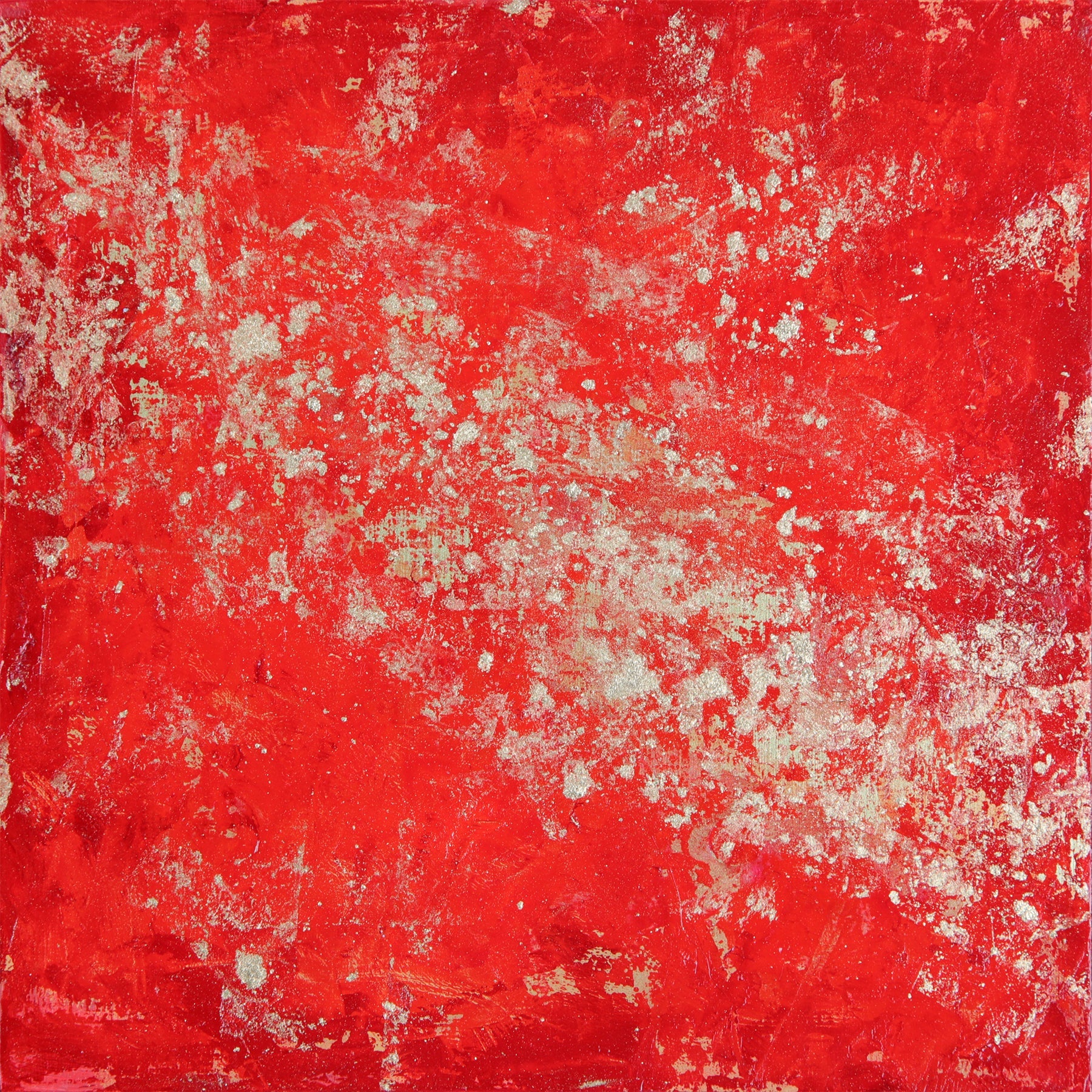 Red Nebula ~ 8"x8" each ~ Original paintings on 5 panels