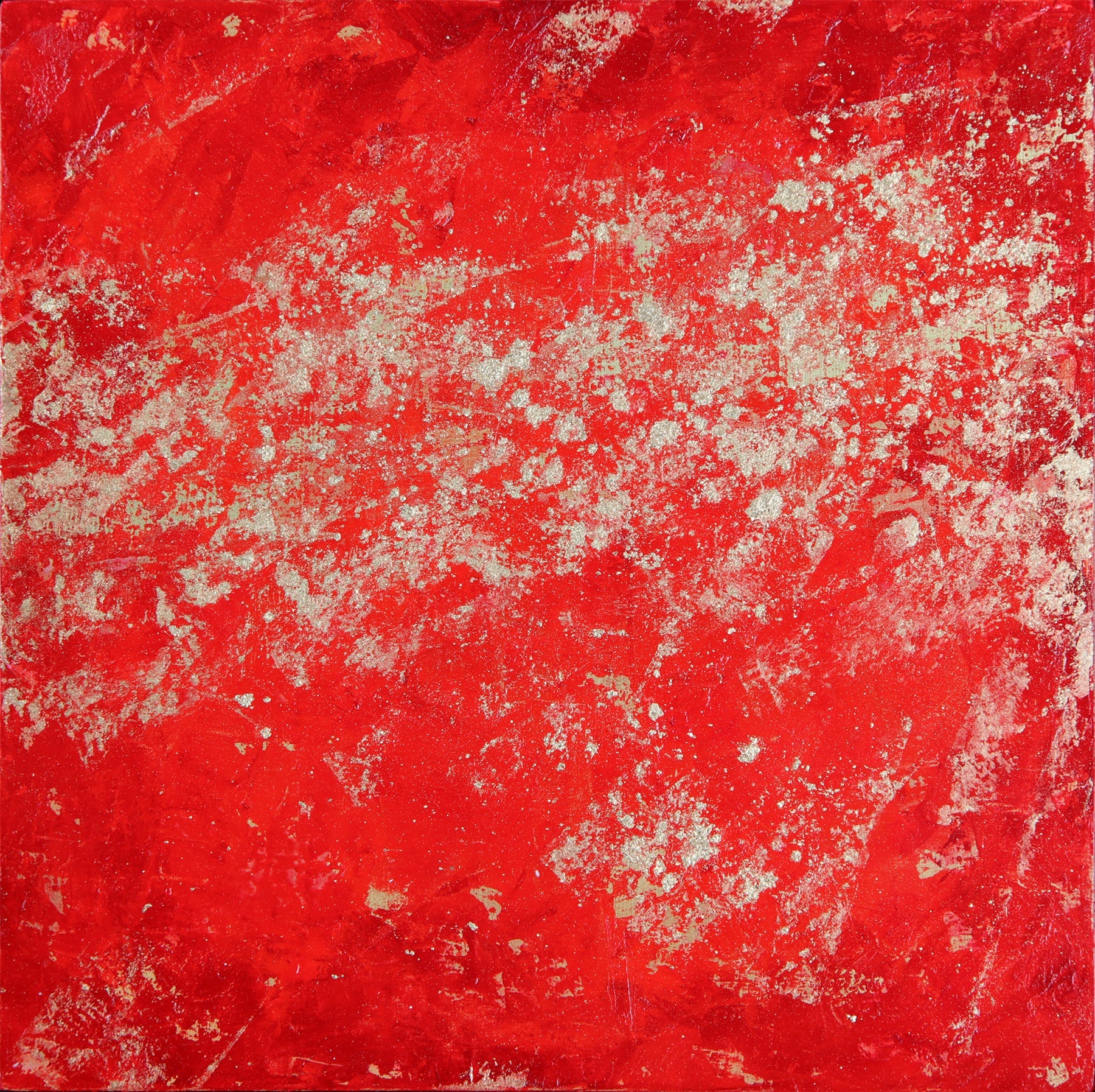 Red Nebula ~ 8"x8" each ~ Original paintings on 5 panels