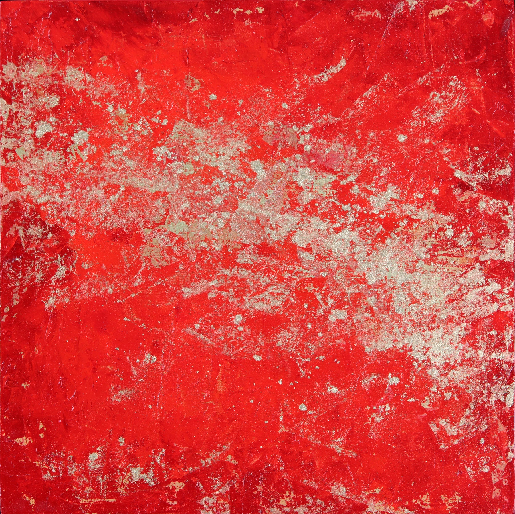 Red Nebula ~ 8"x8" each ~ Original paintings on 5 panels