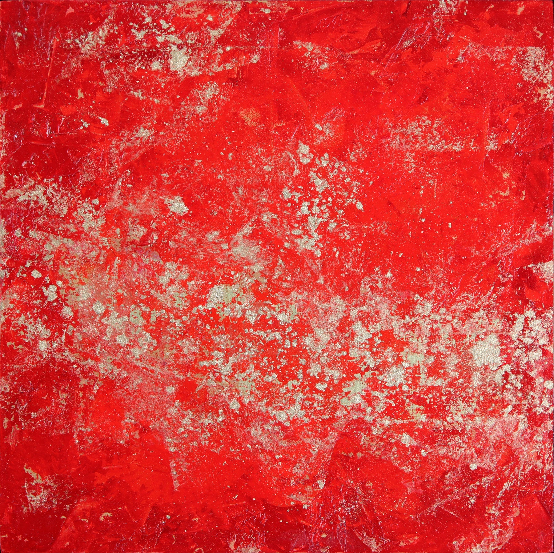 Red Nebula ~ 8"x8" each ~ Original paintings on 5 panels