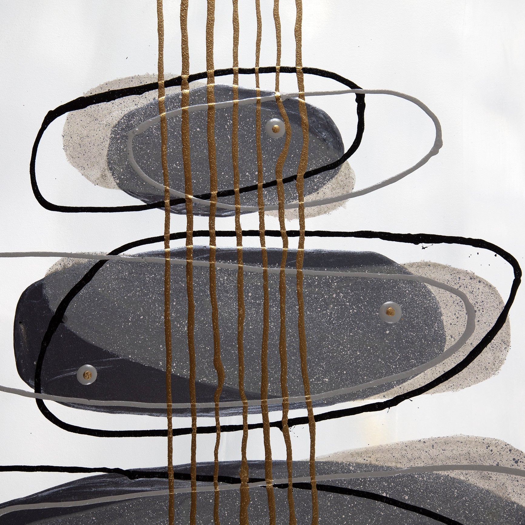 River ~ 40"x30" ~ Original textured painting on panel