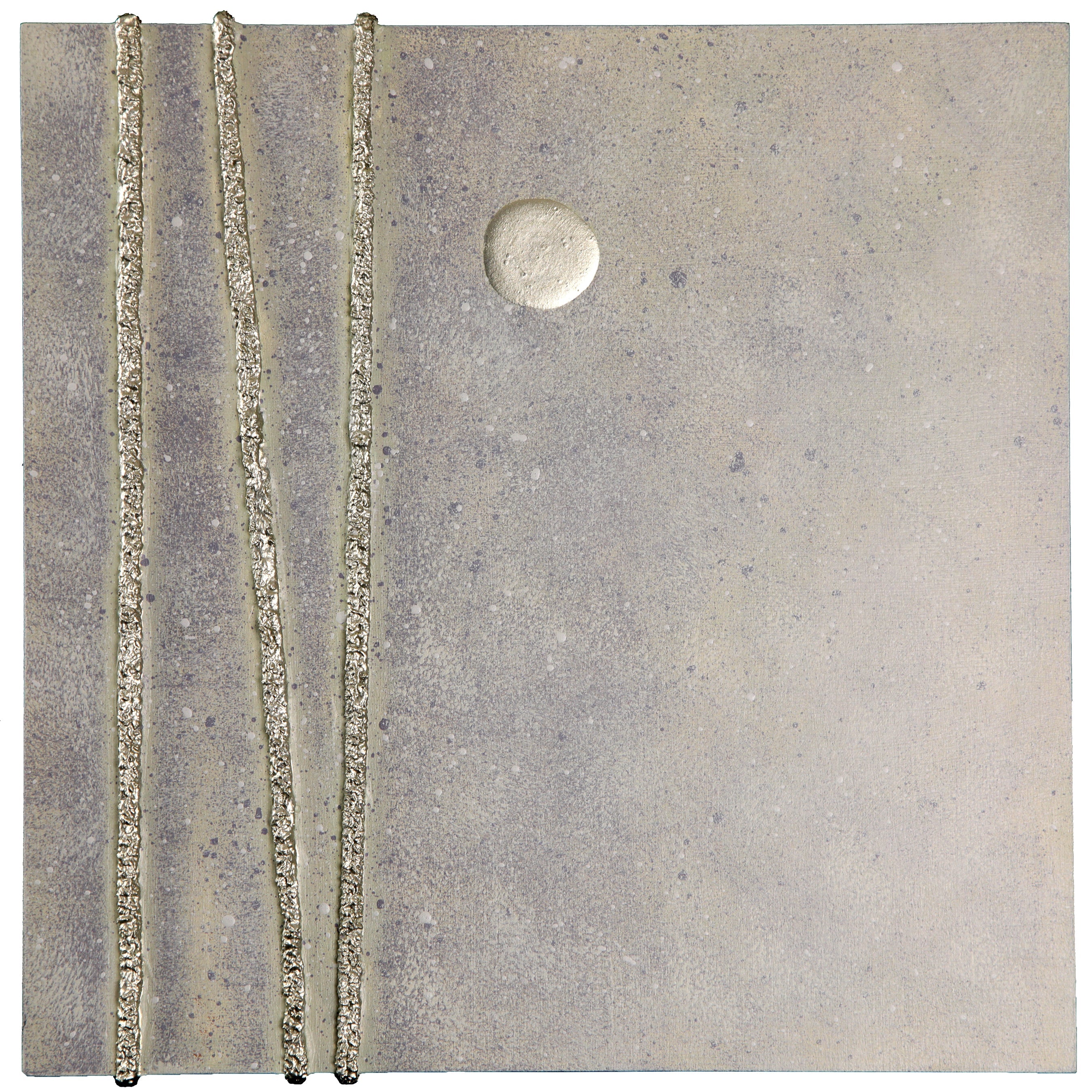 Three ~ 12"x12" ~ Original painting on panel with raised texture