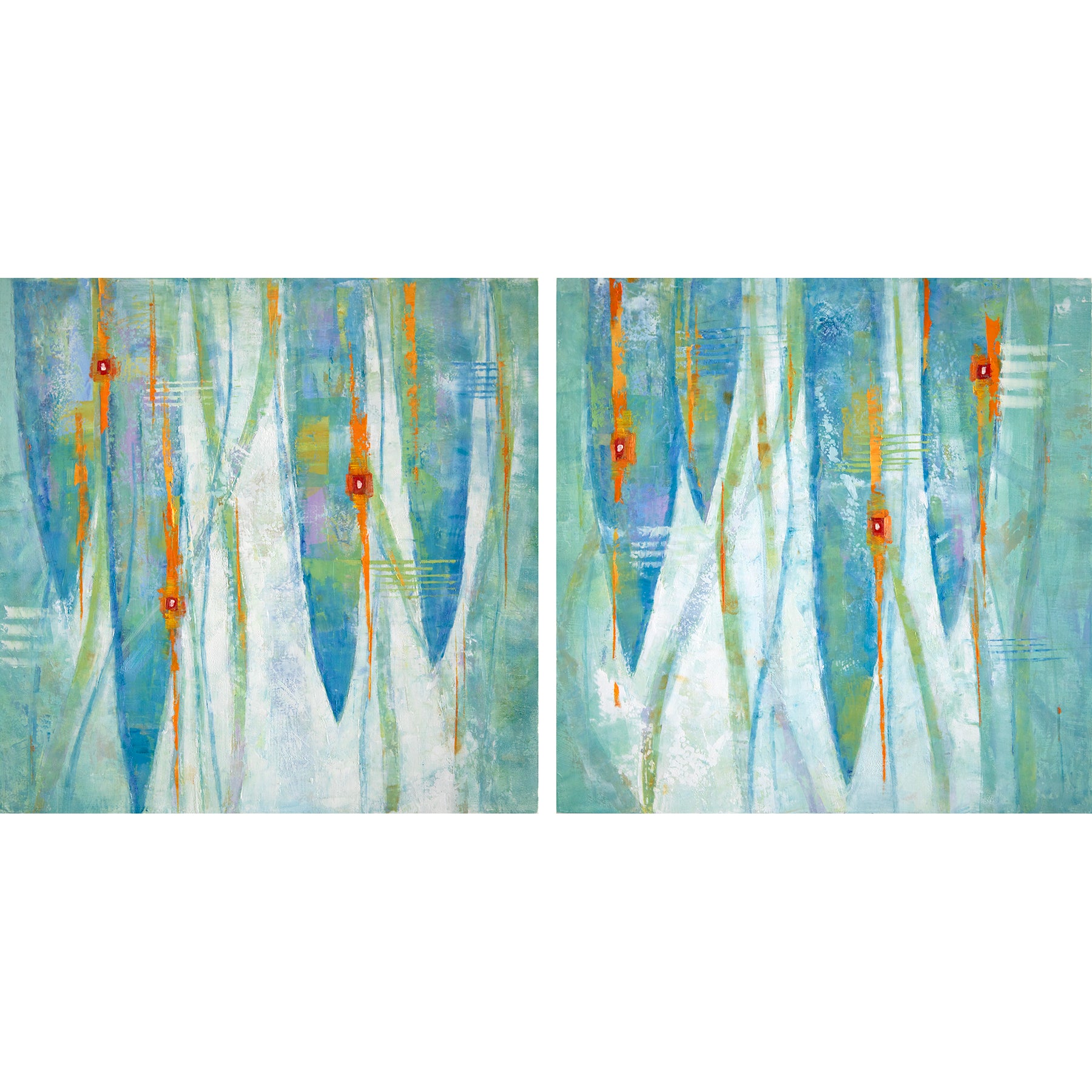 Seedlings 1 & 2 ~ Original Oil Paintings
