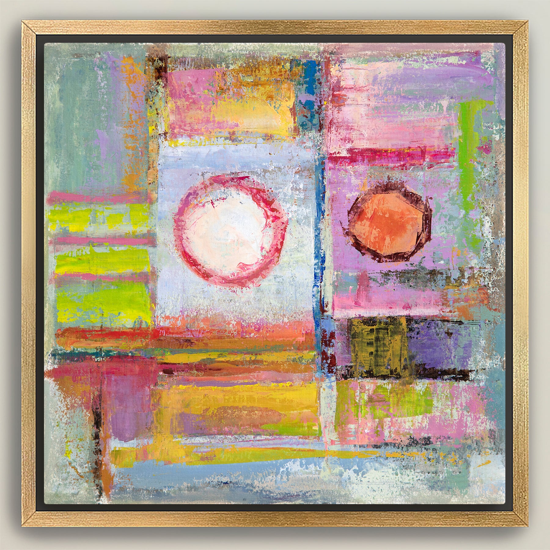 My Friend Next Door ~ Square Canvas Edition Print