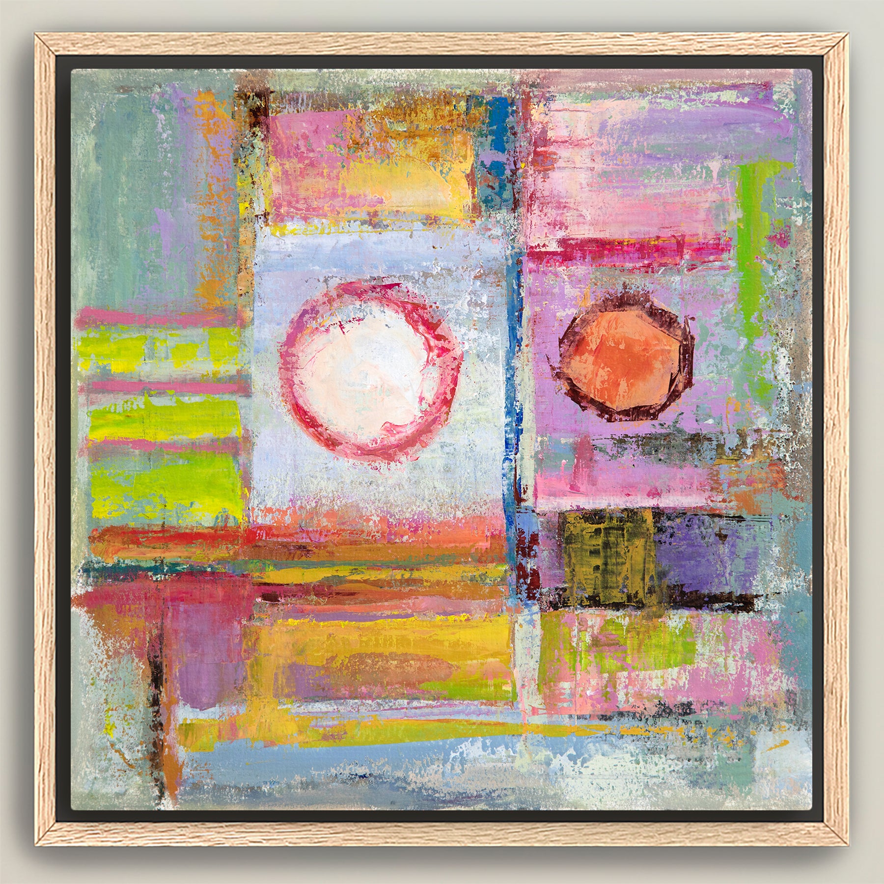 My Friend Next Door ~ Square Canvas Edition Print