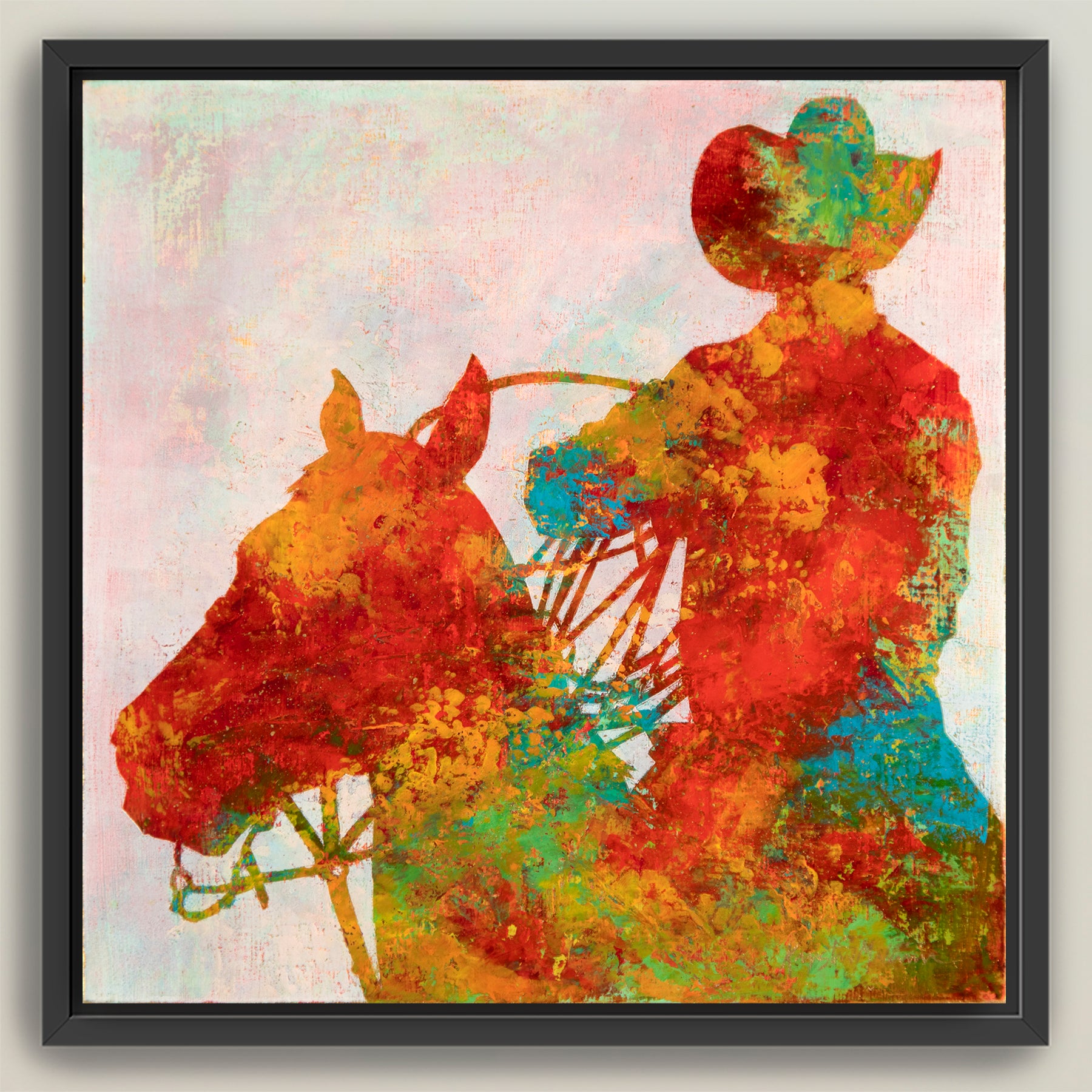 Gold Dust Cowboys ~ Square Canvas Edition Print Set