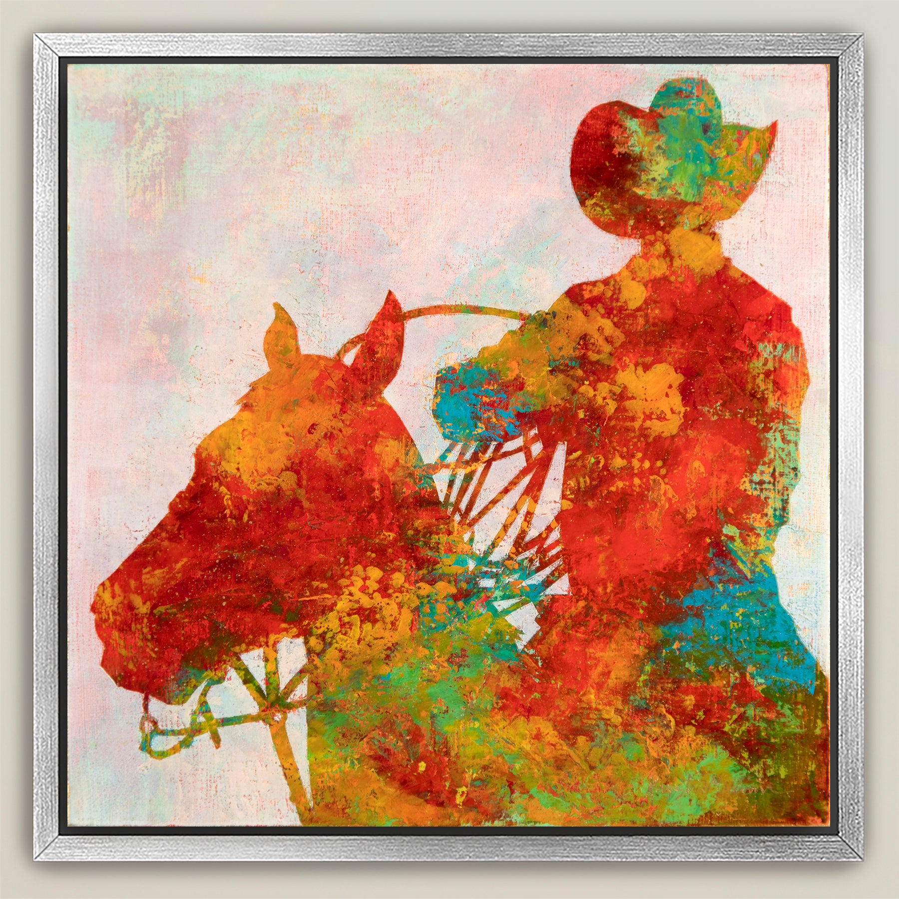 Gold Dust Cowboys ~ Square Canvas Edition Print Set