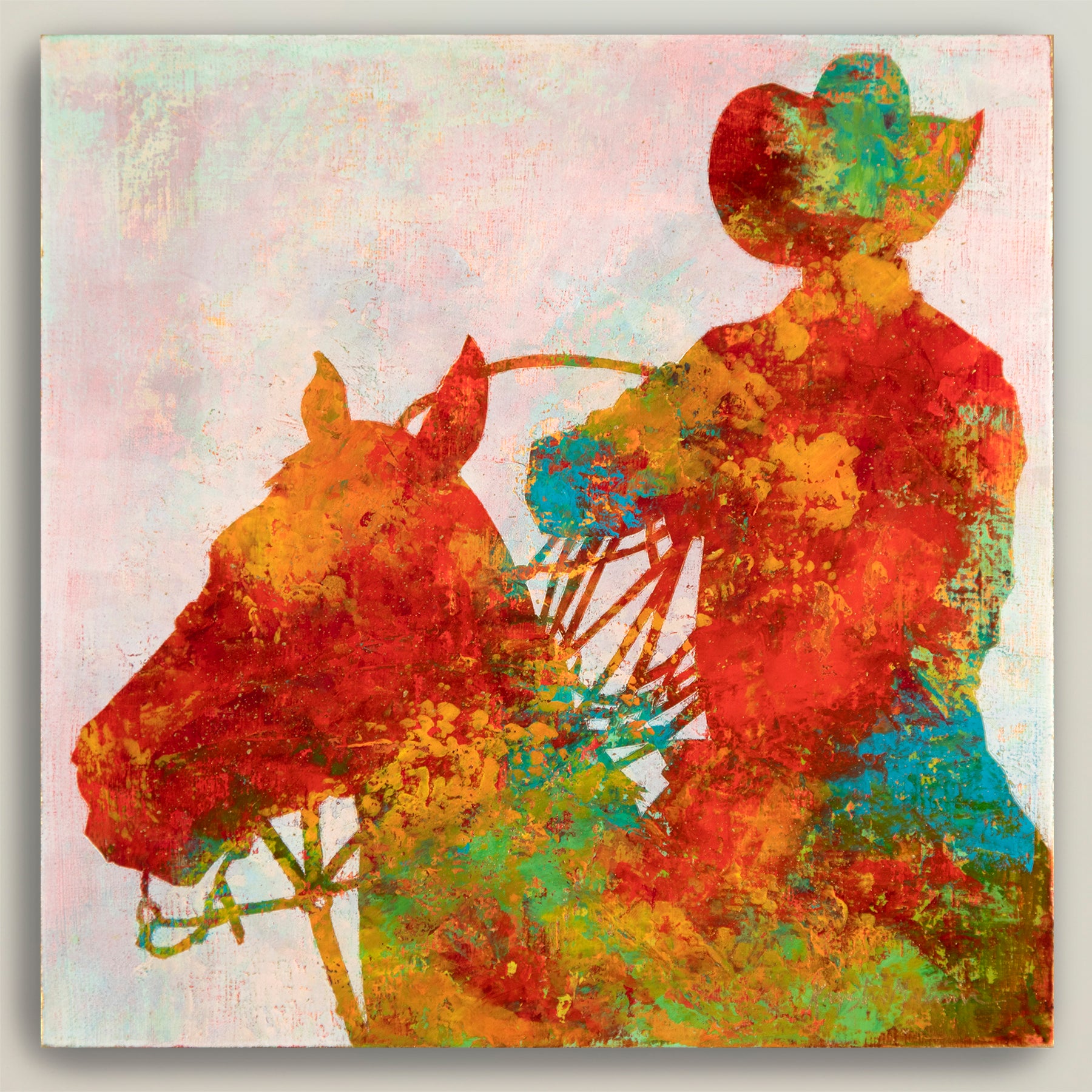 Gold Dust Cowboys ~ Square Canvas Edition Print Set