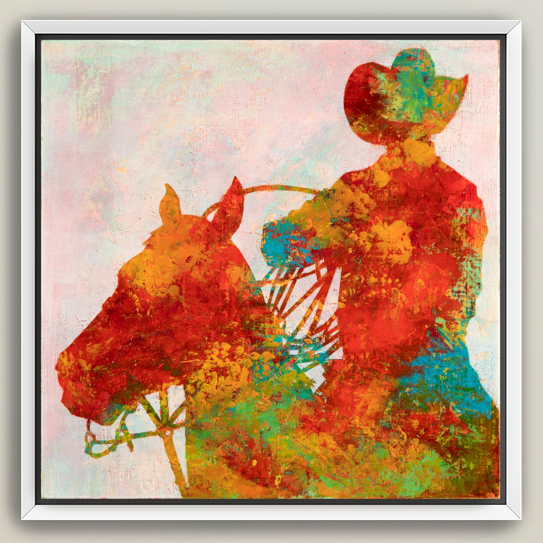 Gold Dust Cowboys ~ Square Canvas Edition Print Set