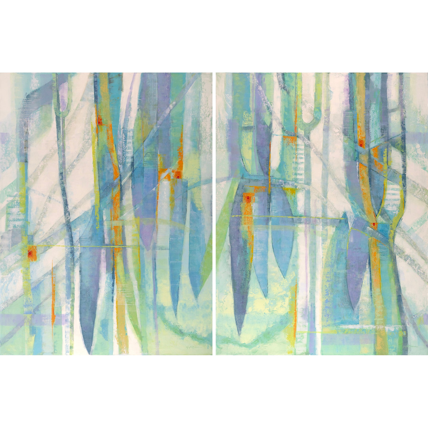 Seeds Of Knowing - Diptych ~ Original Oil Painting