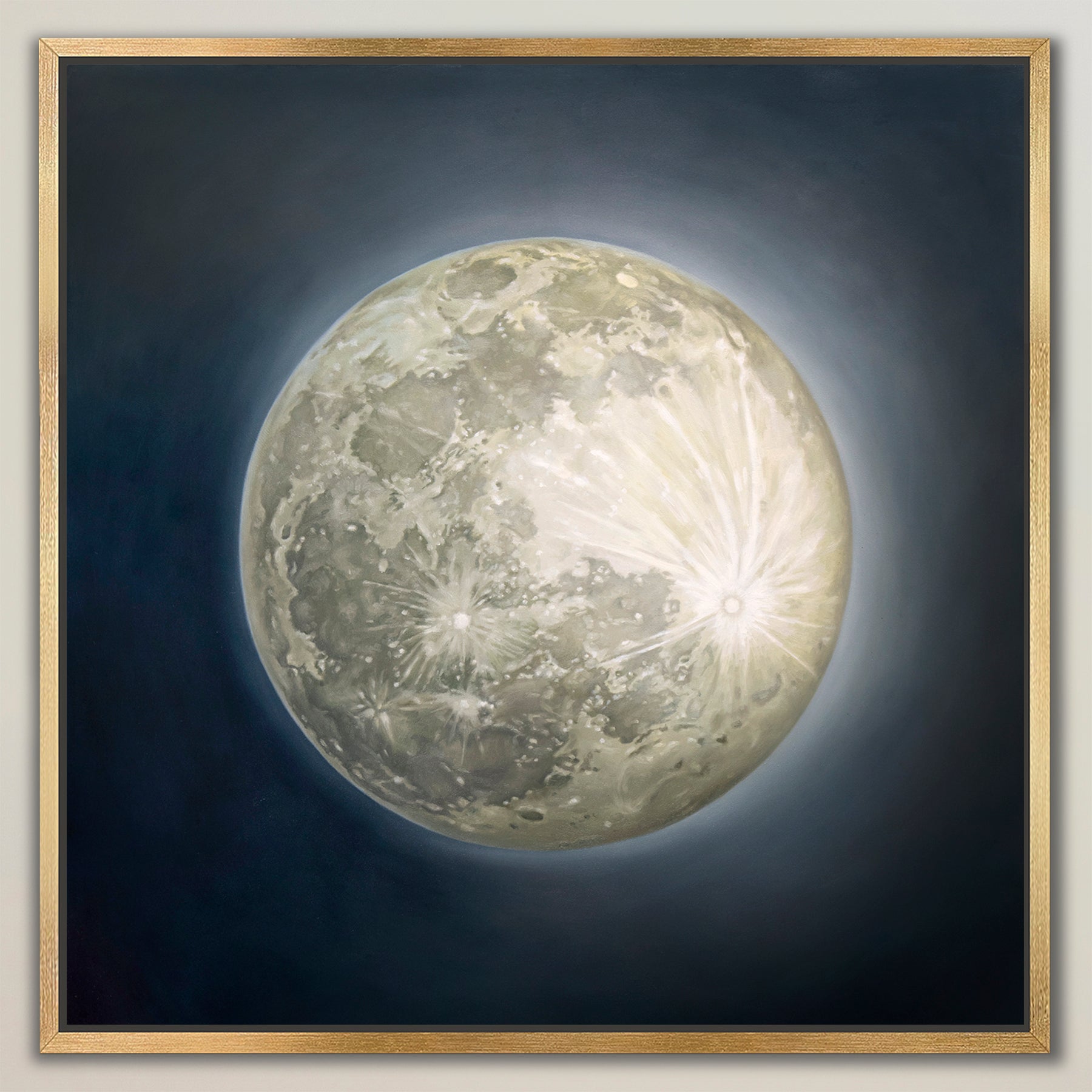 Snow Moon ~ Square Canvas Edition Print