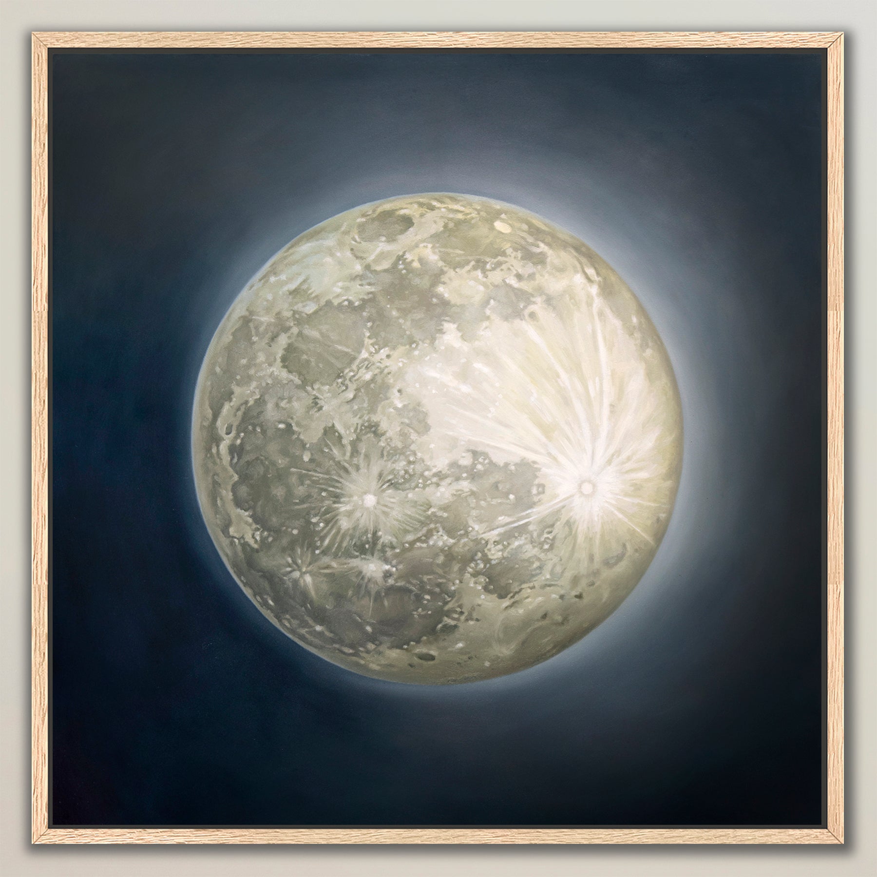 Snow Moon ~ Square Canvas Edition Print