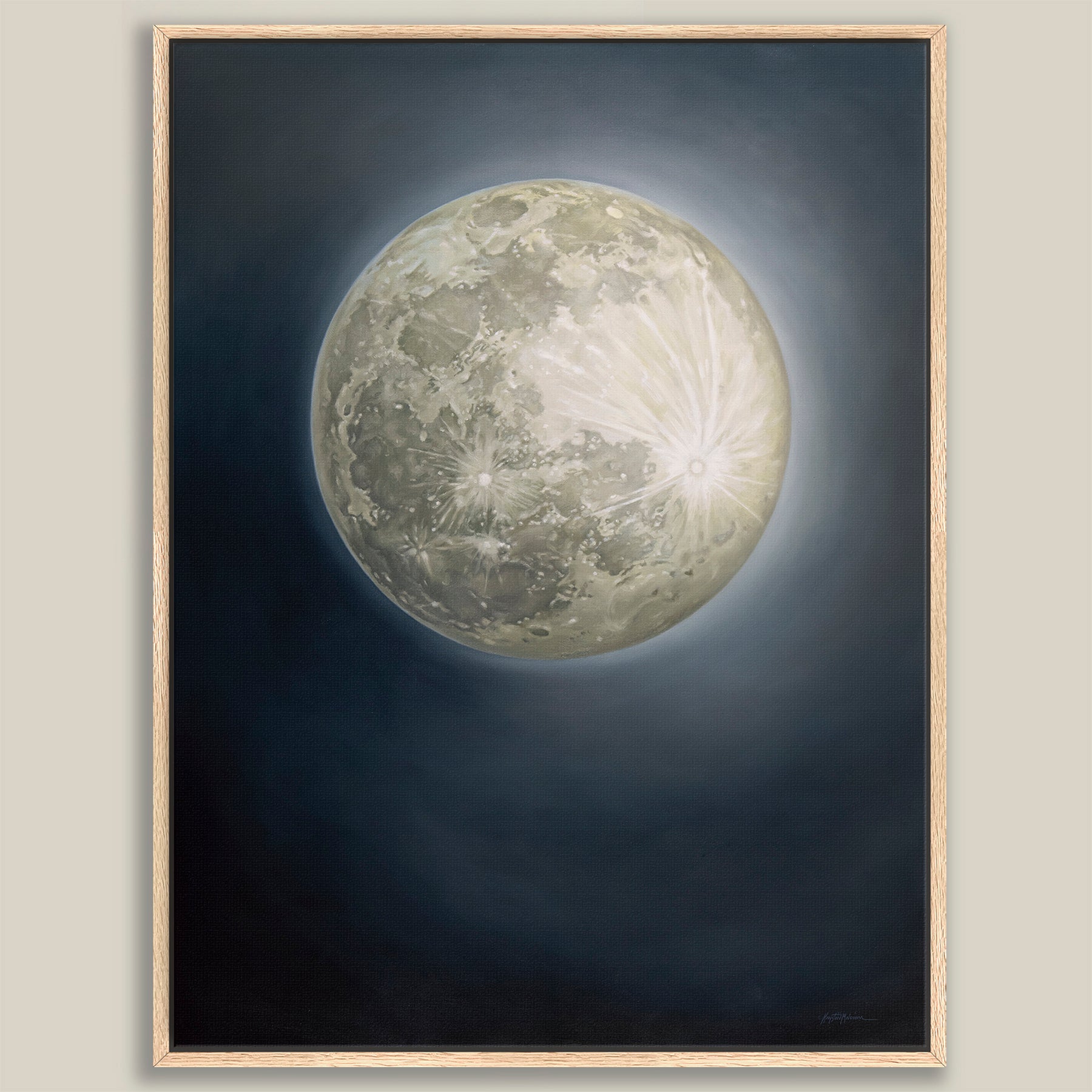 Snow Moon ~ Vertical Canvas Edition Print