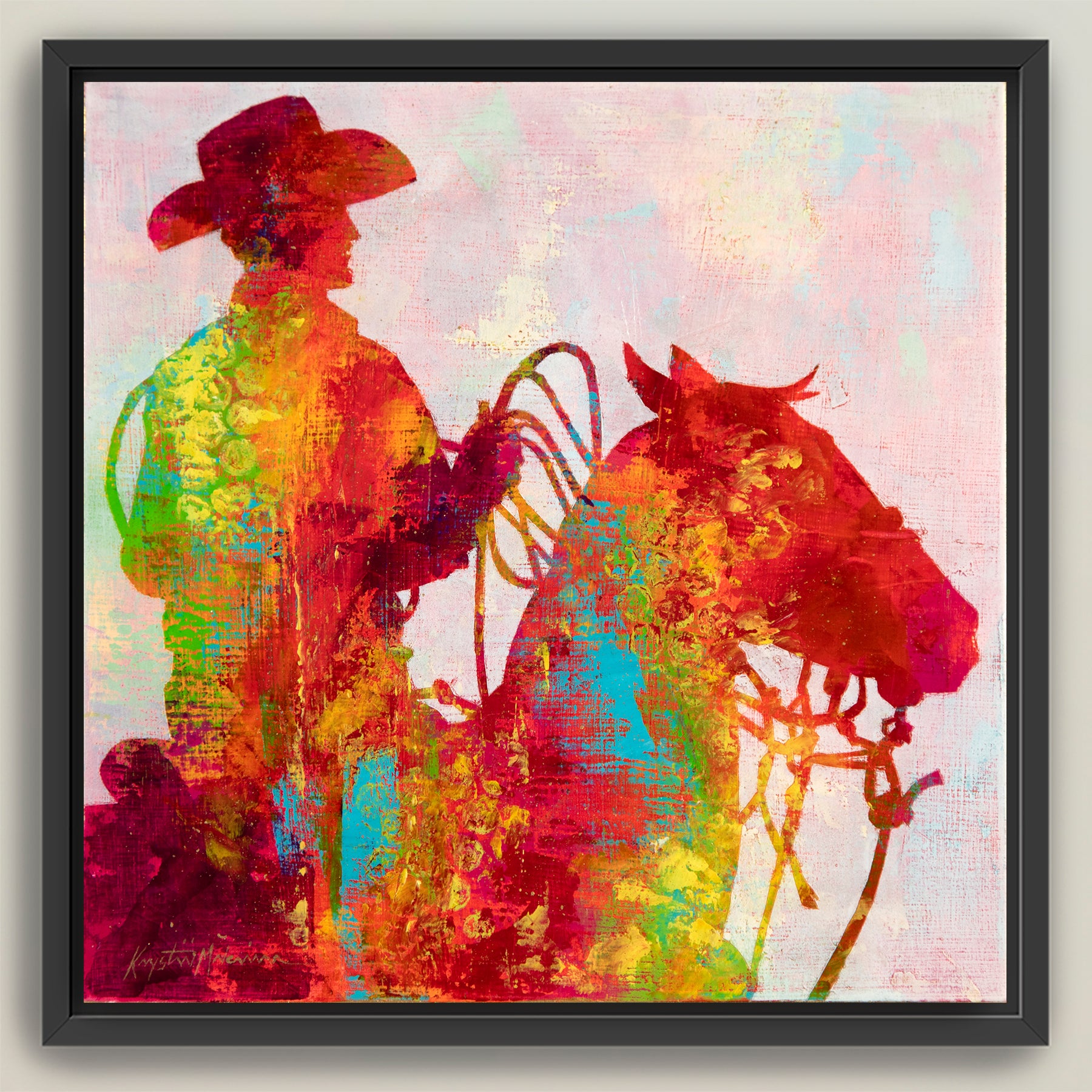 Gold Dust Cowboys ~ Square Canvas Edition Print Set