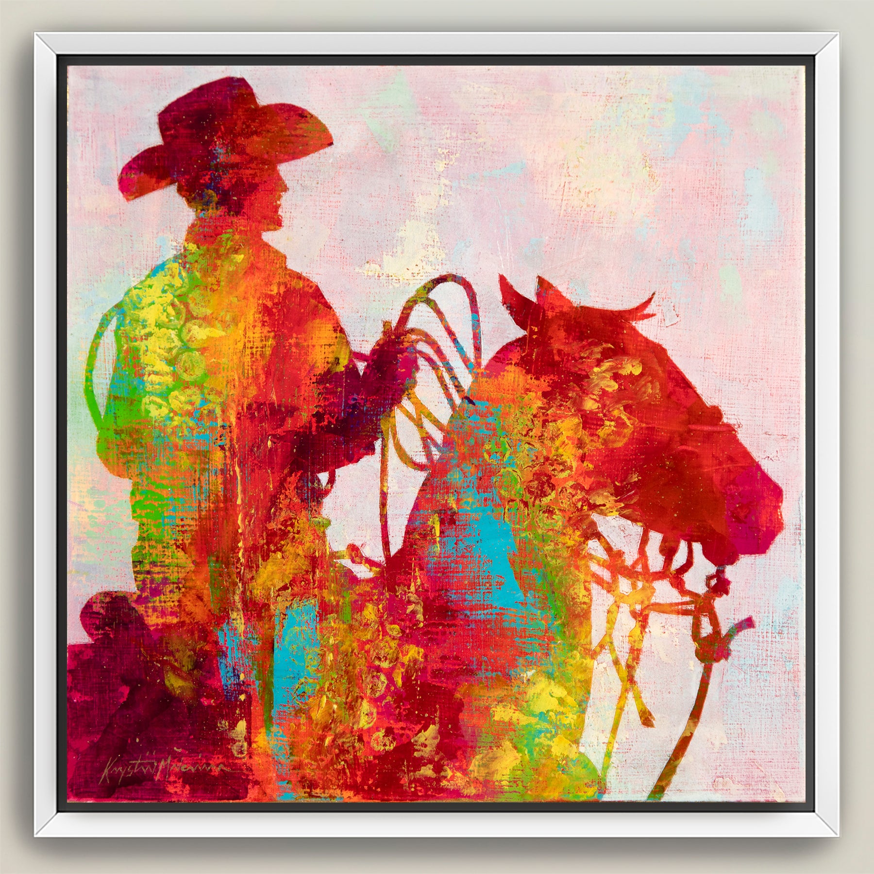 Gold Dust Cowboys ~ Square Canvas Edition Print Set