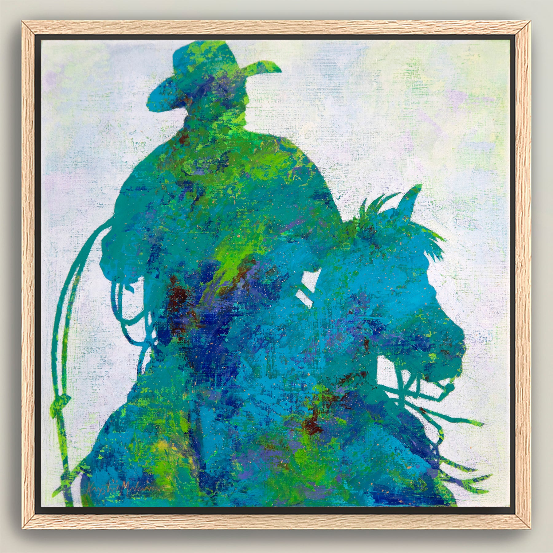 Gold Dust Cowboys ~ Square Canvas Edition Print Set