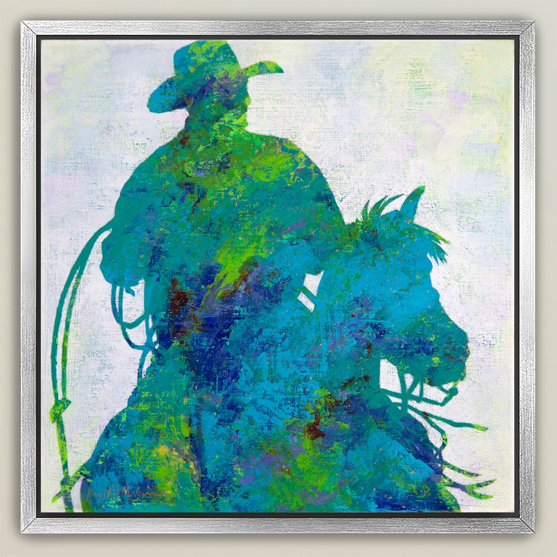 Gold Dust Cowboys ~ Square Canvas Edition Print Set