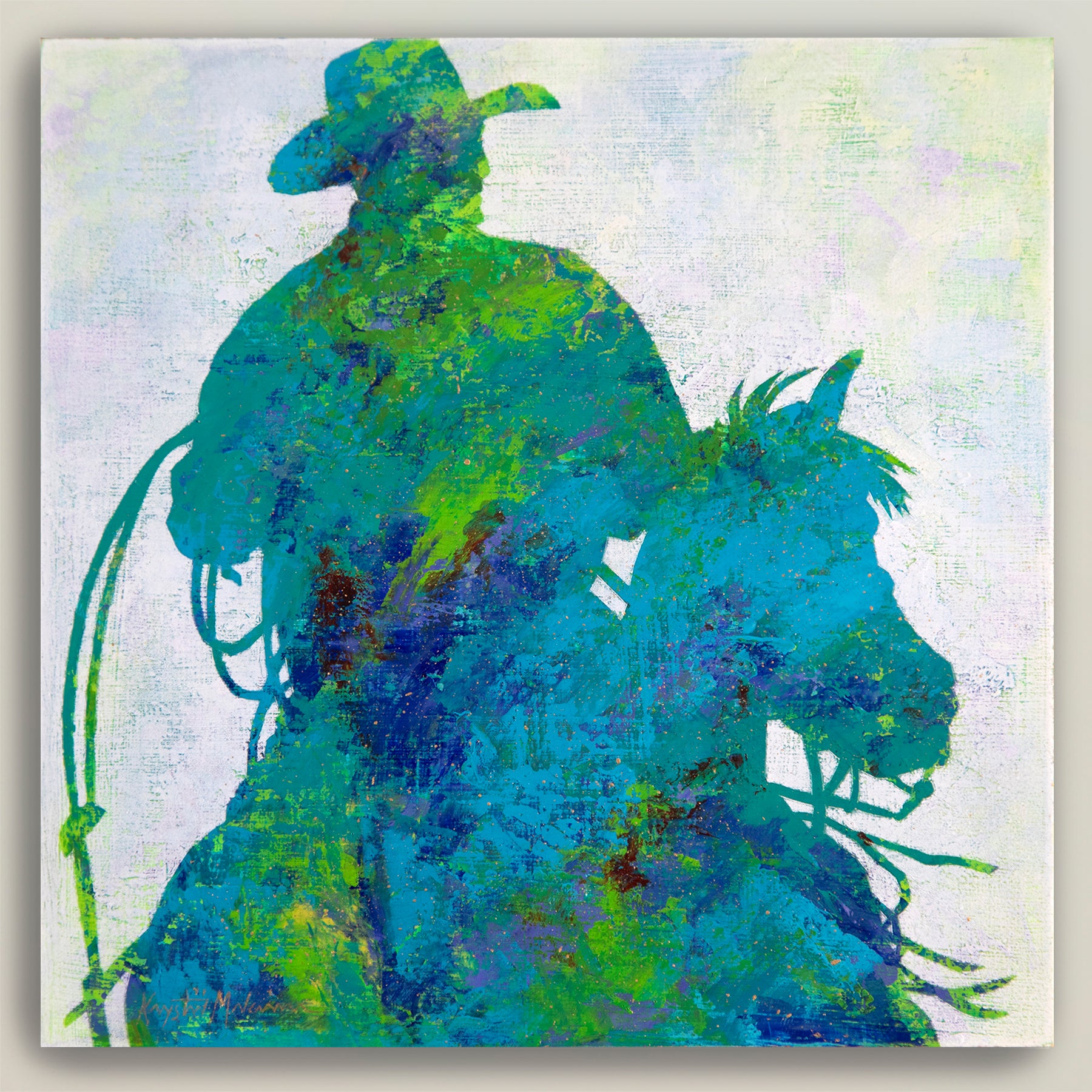 Gold Dust Cowboys ~ Square Canvas Edition Print Set