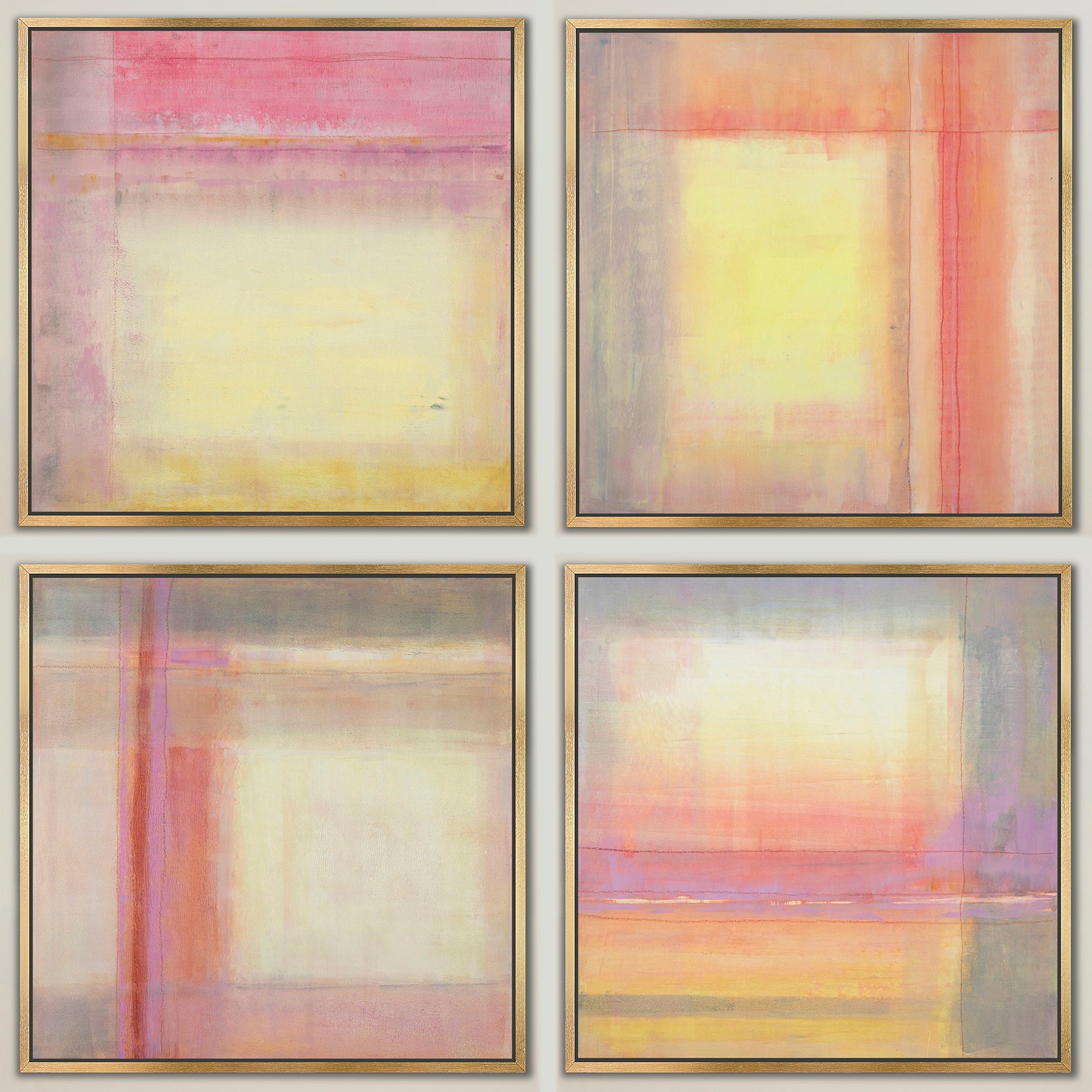 When We Meet ~ Canvas Edition Print Set of 4