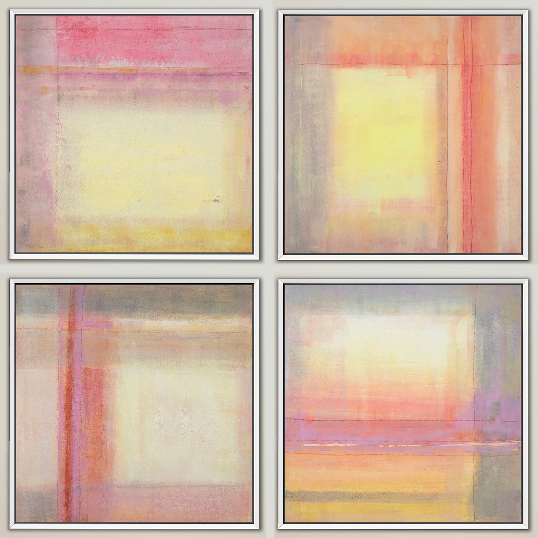 When We Meet ~ Canvas Edition Print Set of 4